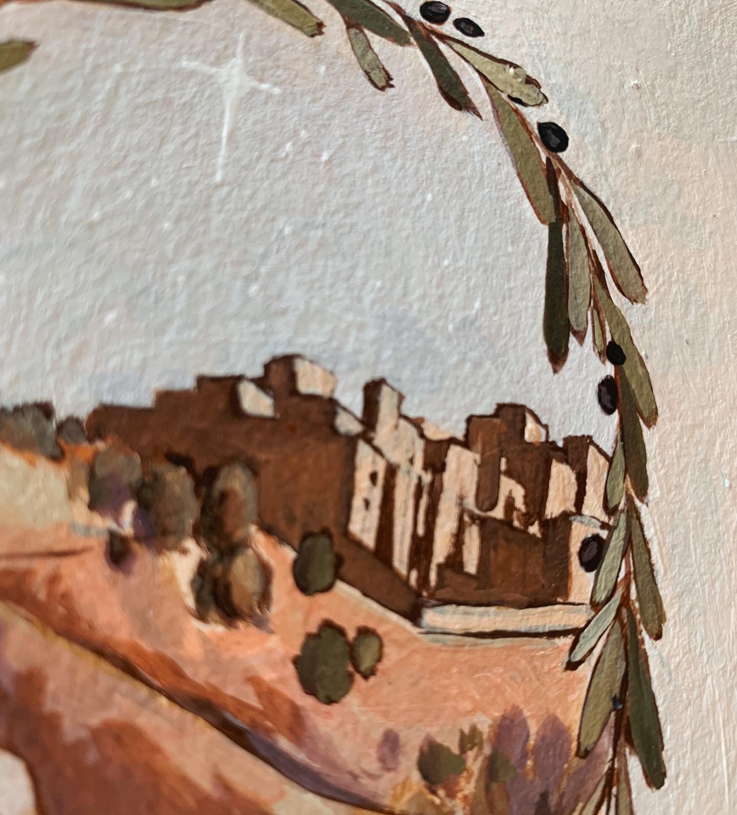 'It Came Upon A Midnight Clear' 4.5x5.75 inch original painting