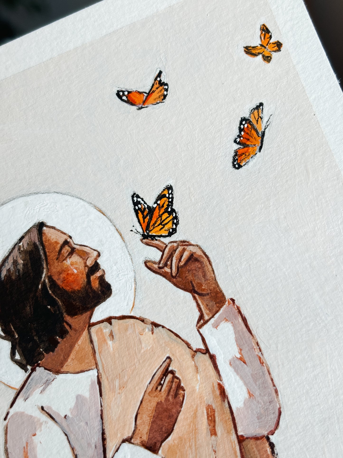 'A Heavenly Messenger' 5x7 inch original painting