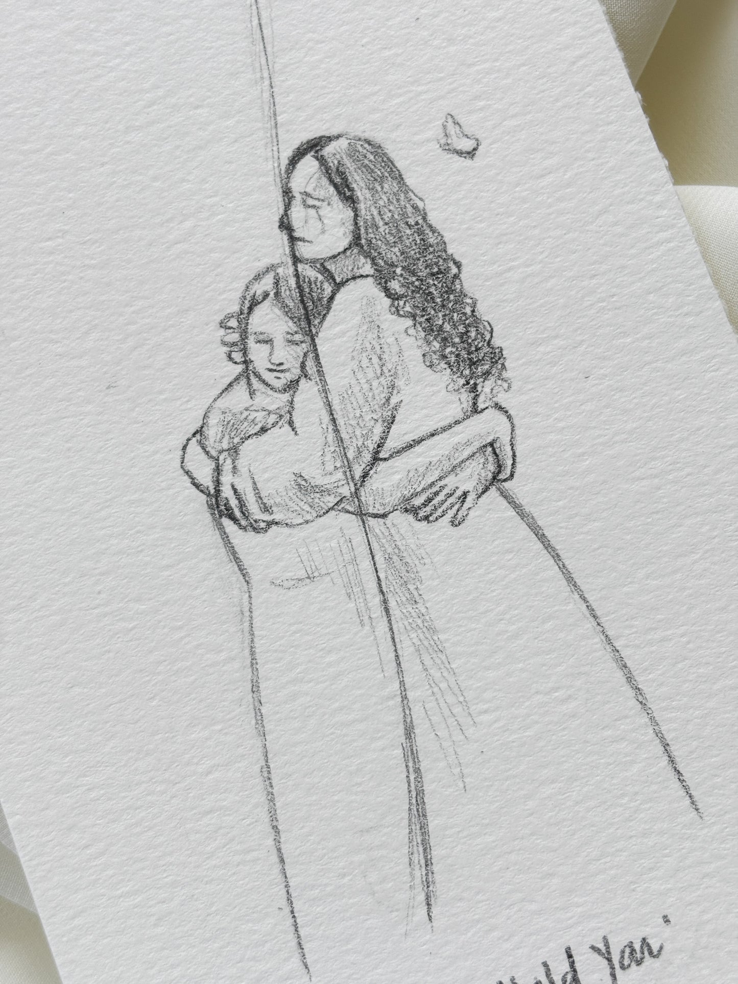 'I Still Hold You' 4x6 inch original sketch