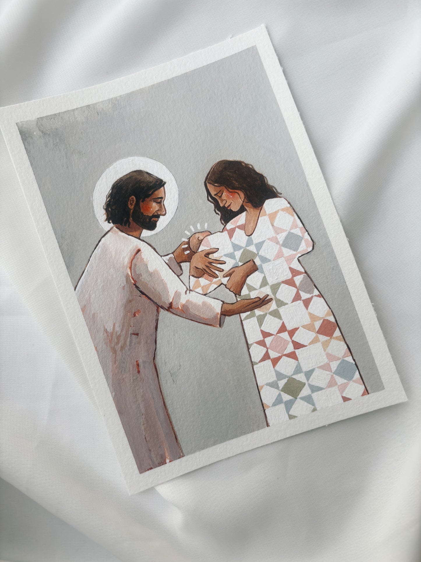 'Into Your Care' 5x7 inch original painting
