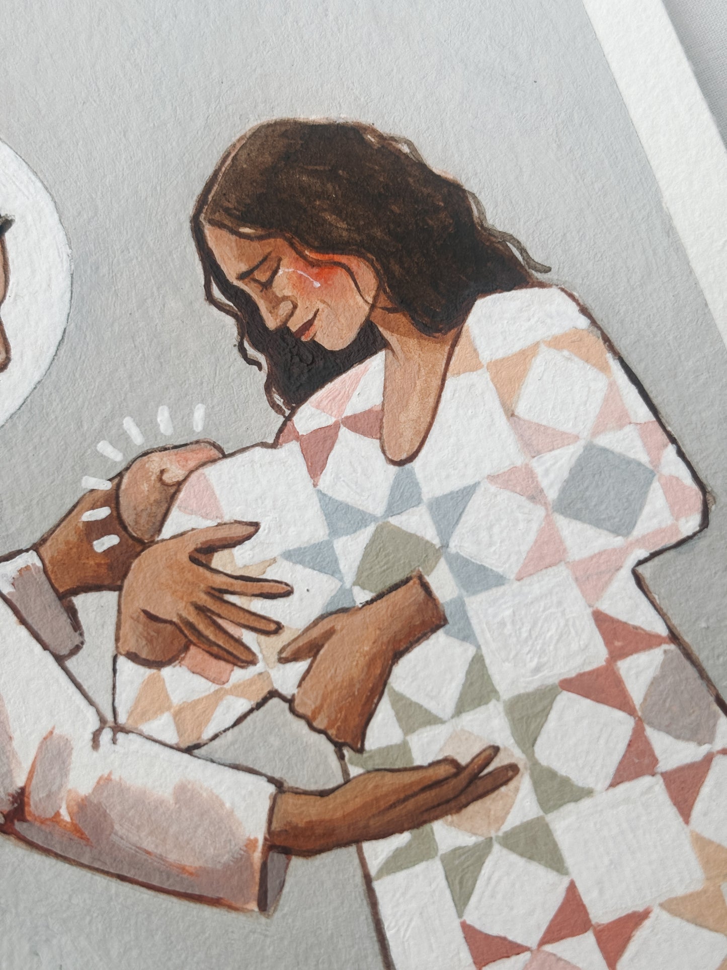 'Into Your Care' 5x7 inch original painting