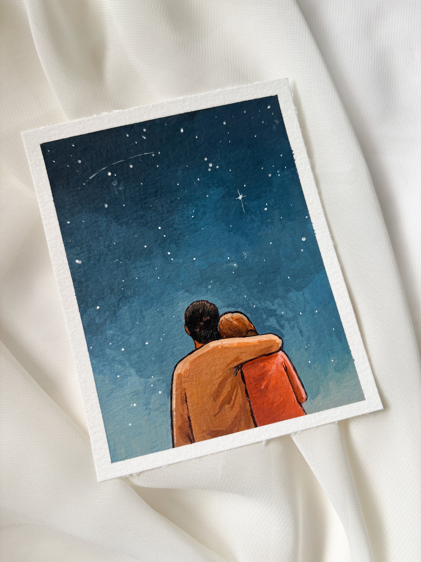 'All This And We Still Met' 4x5 inch original painting