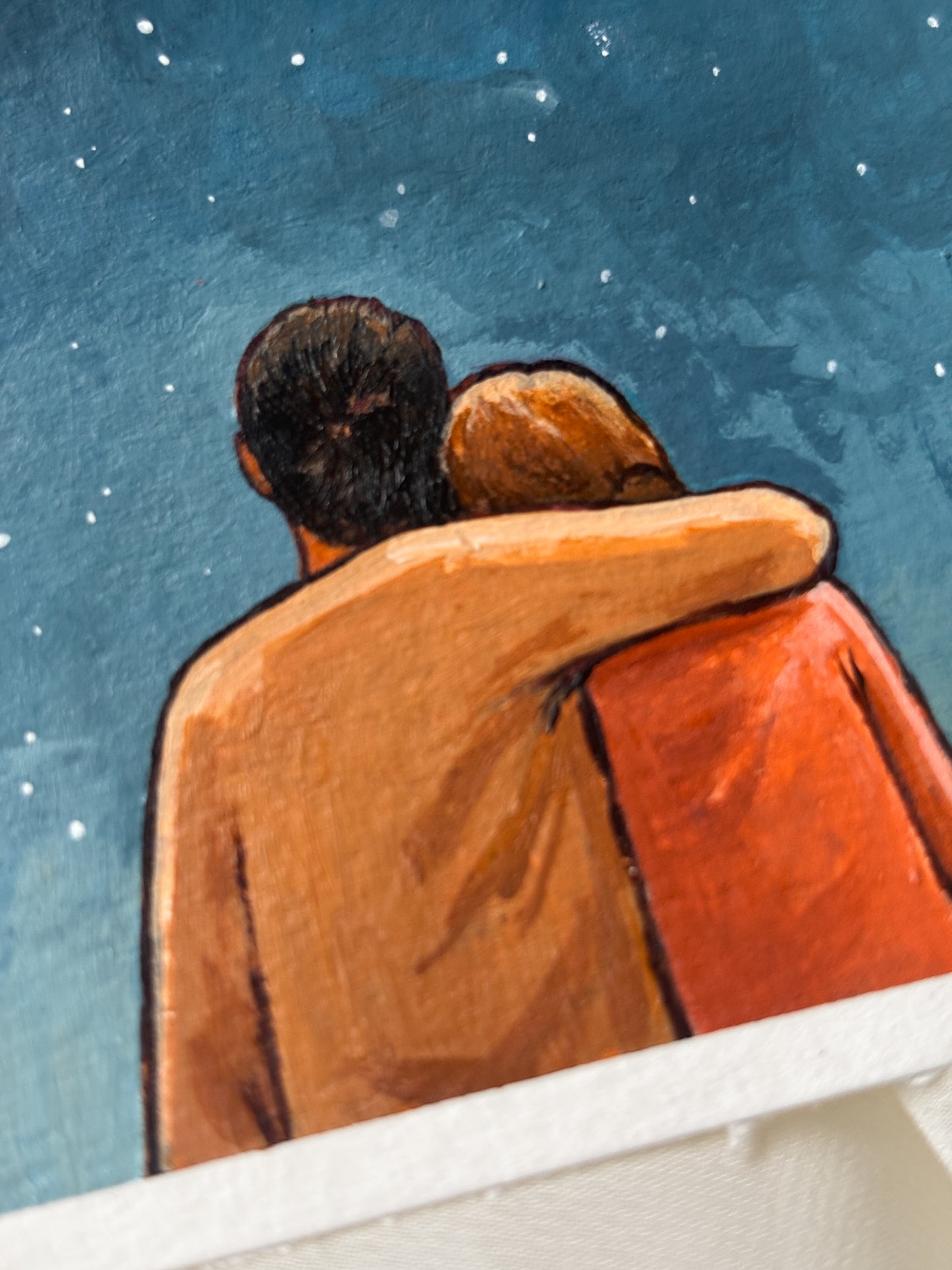 'All This And We Still Met' 4x5 inch original painting