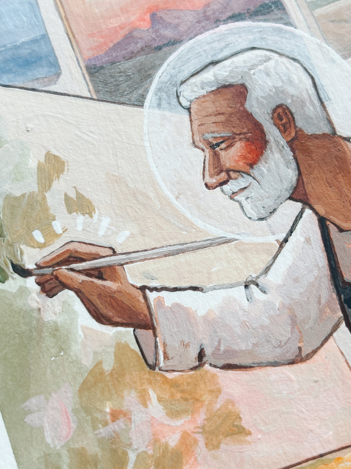 'Fearfully And Wonderfully Made' 5x7 inch original painting