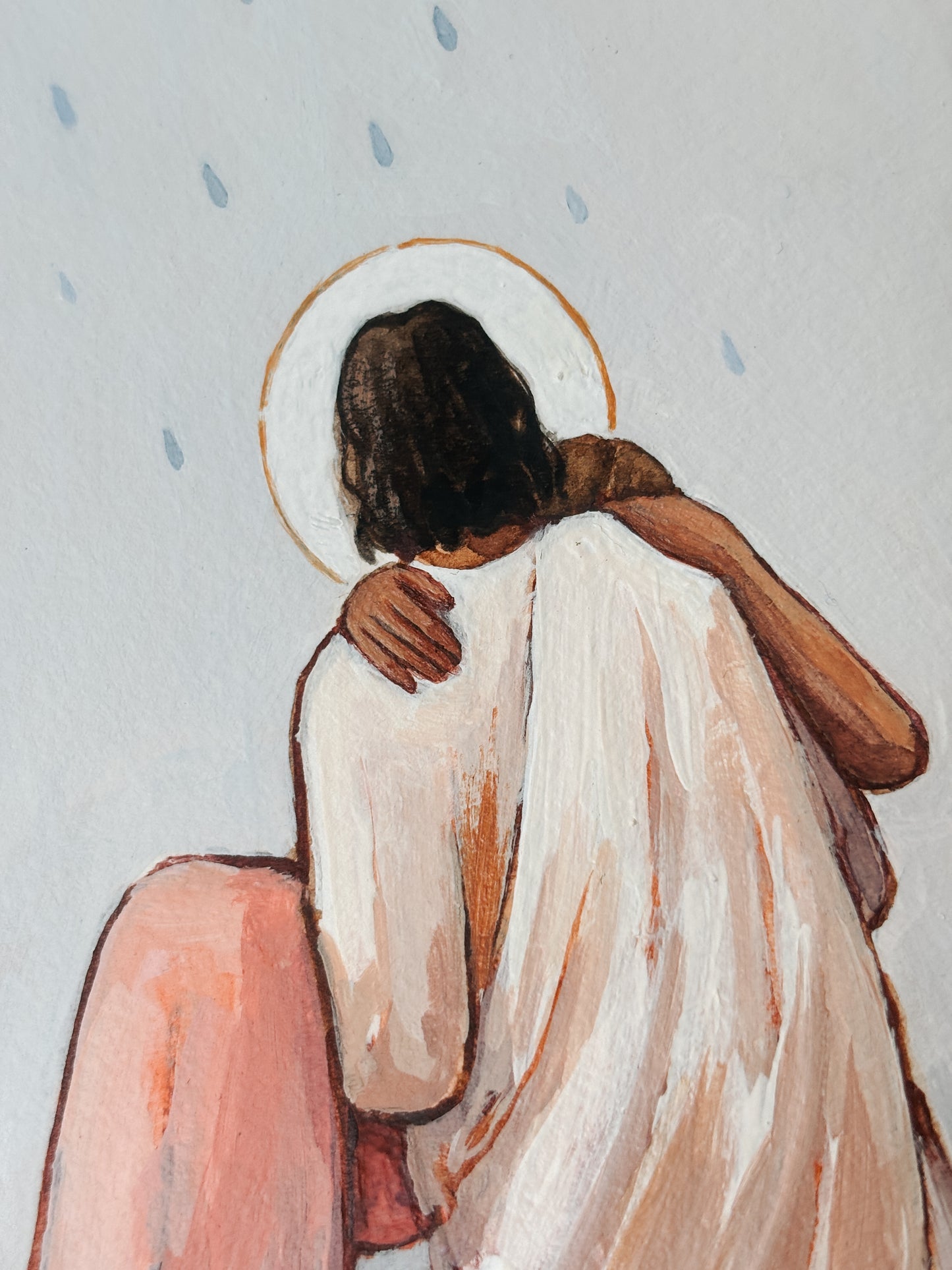 'The One Who Carries Me' 5x7 inch original painting