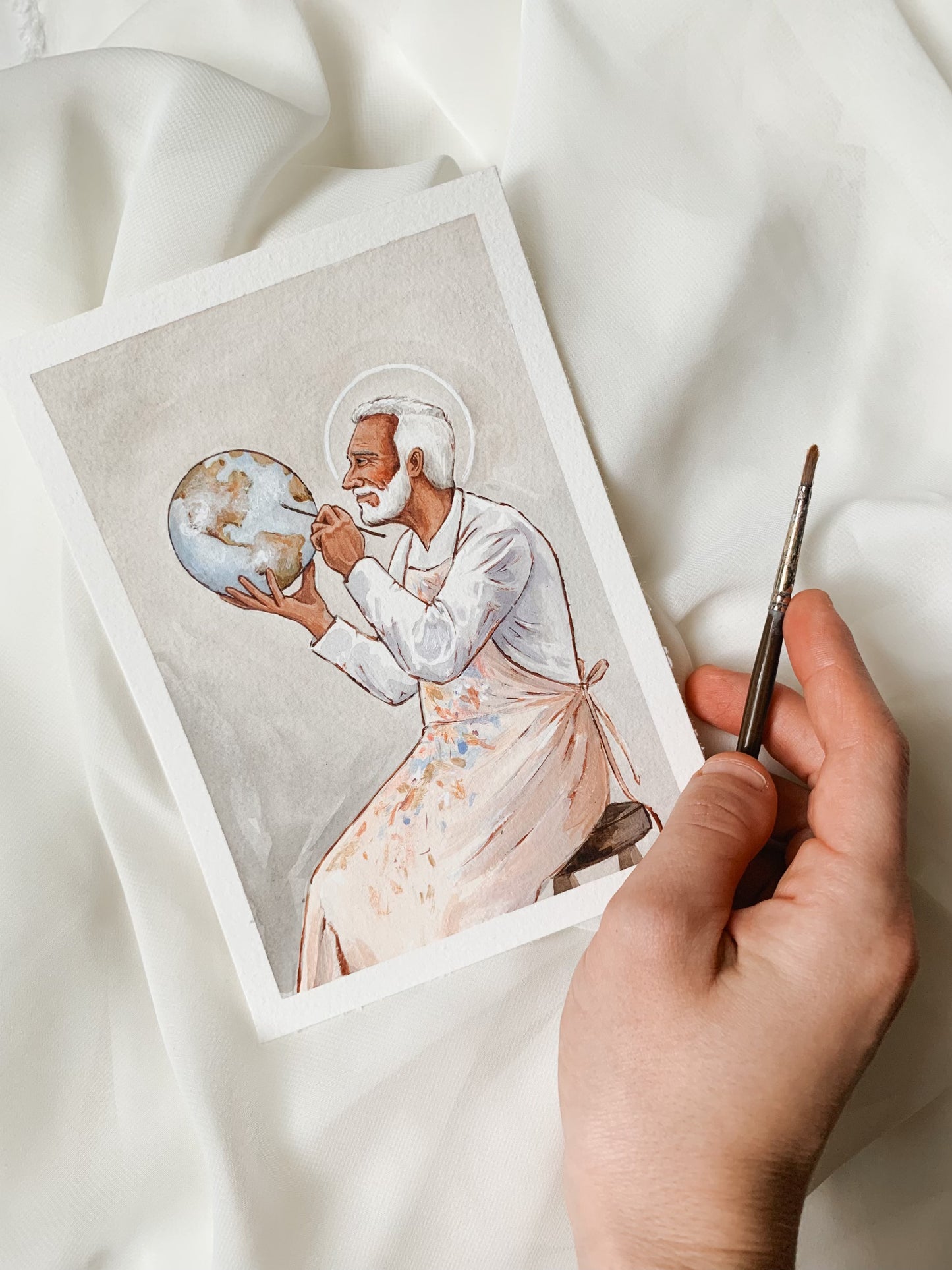 'The Great Artist' 5x7 inch original painting