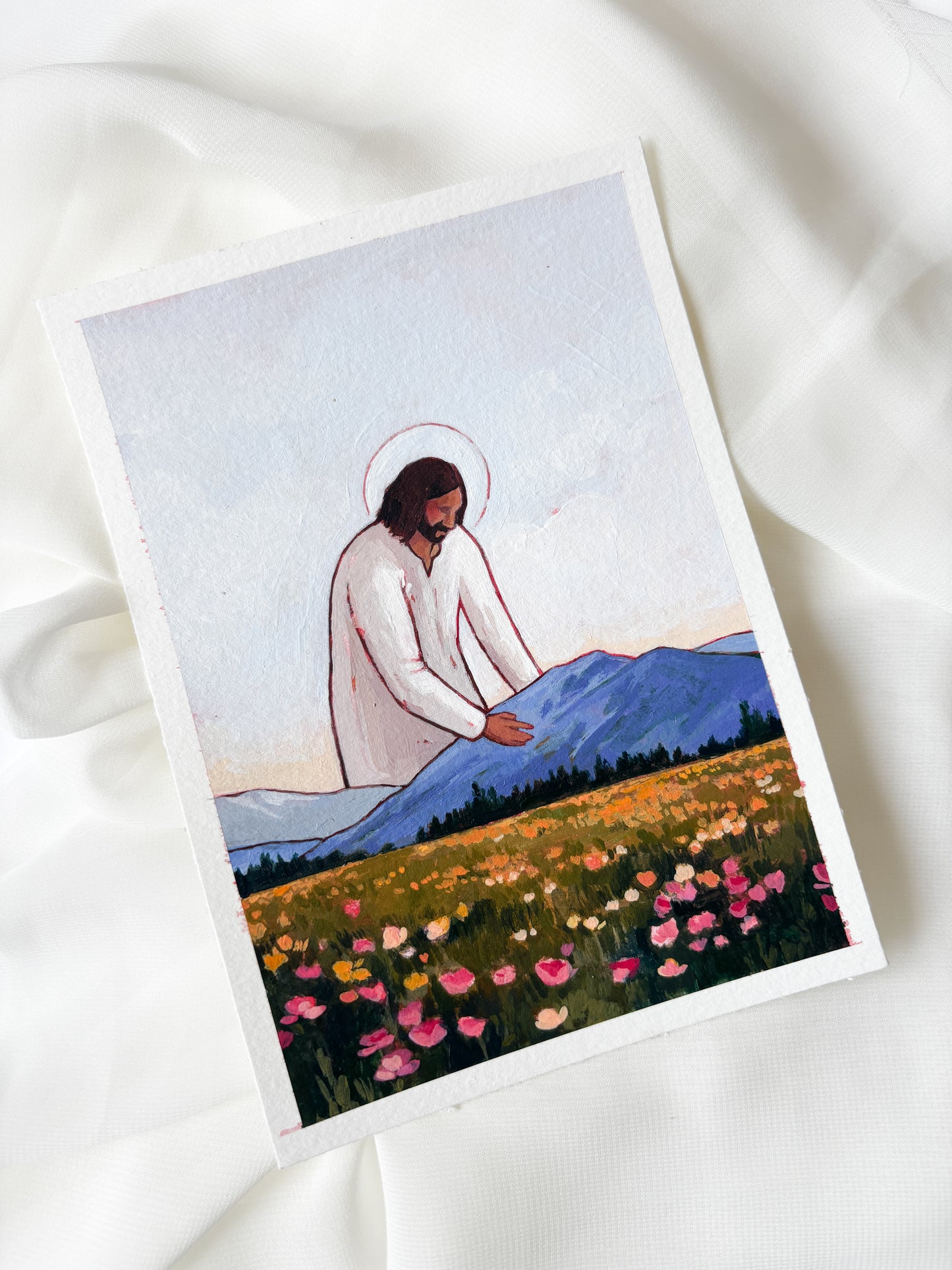 'He Who Shapes The Mountains' inch original painting