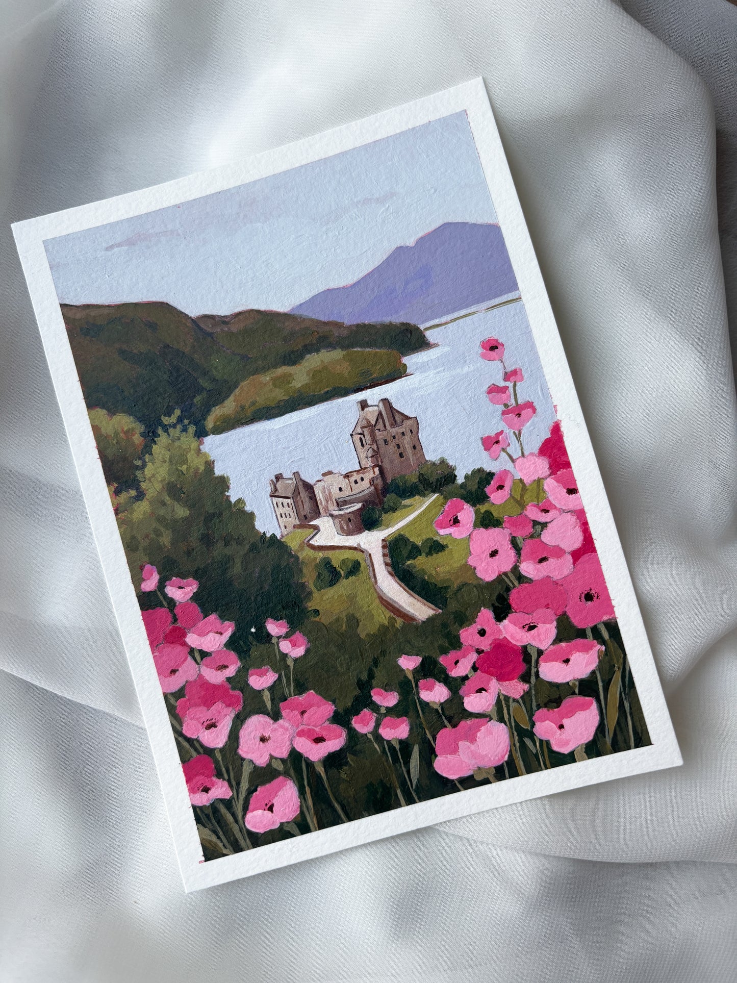 'Eilean Donan Castle' 5x7 inch original painting