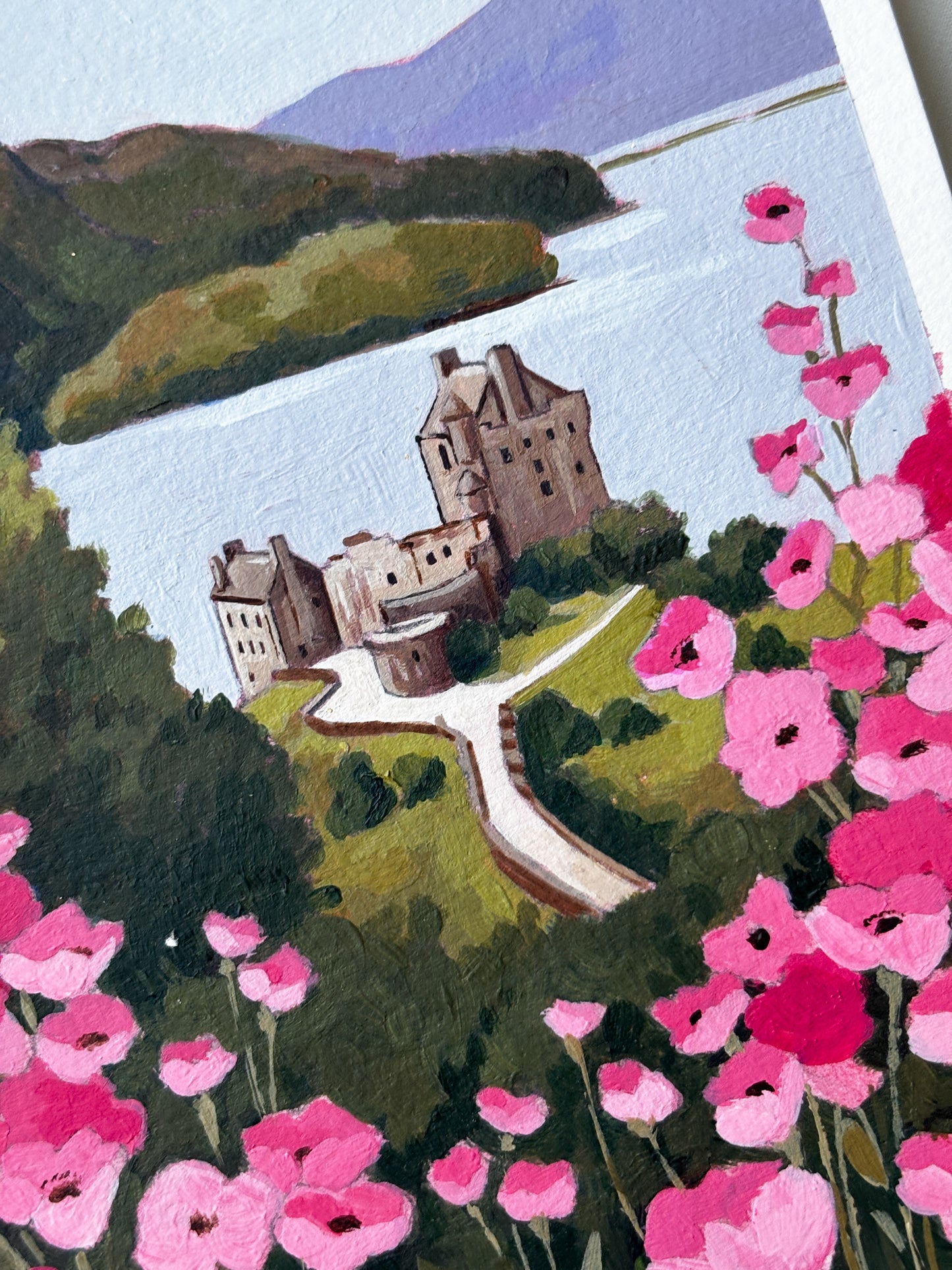 'Eilean Donan Castle' 5x7 inch original painting