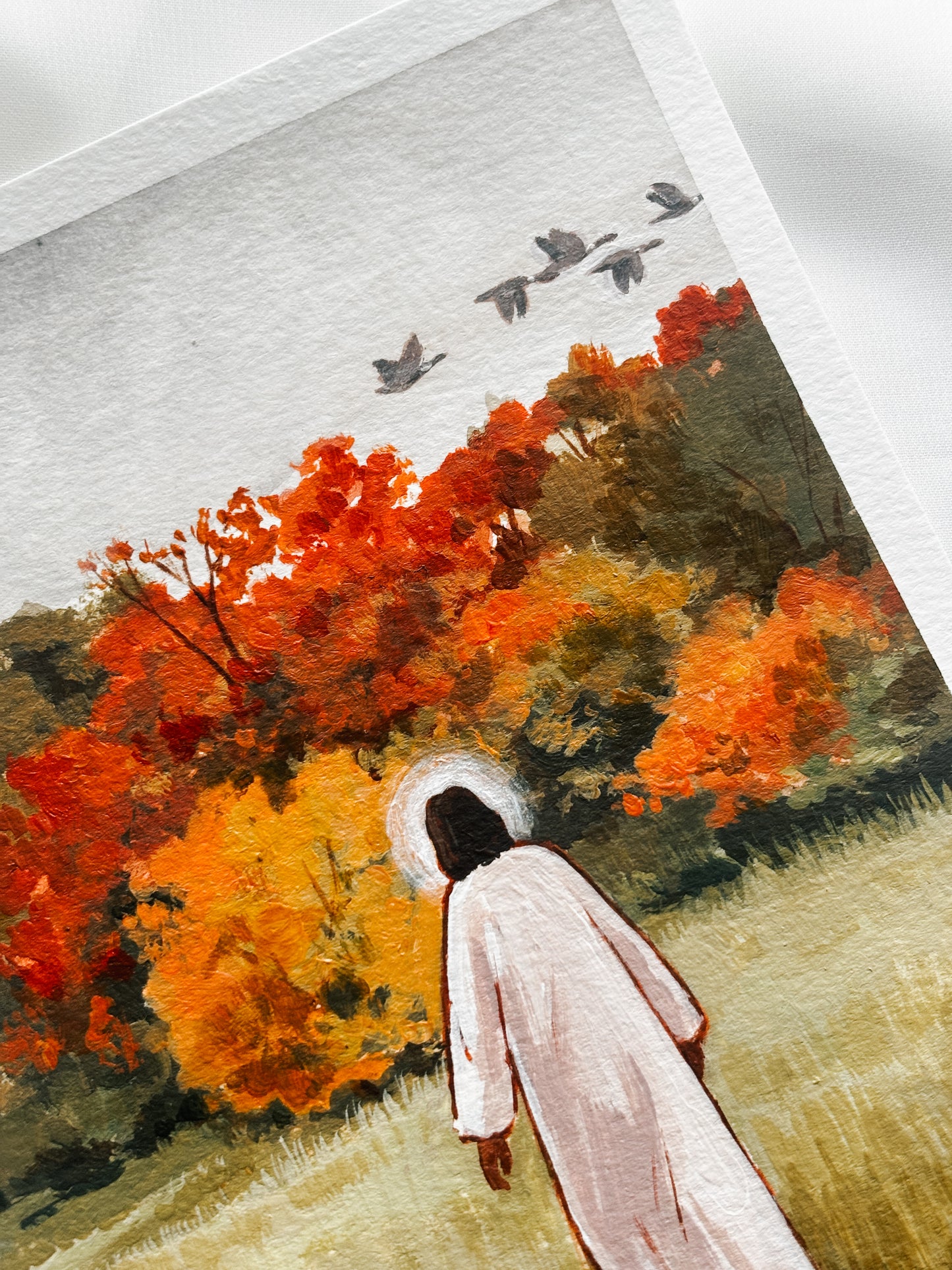 'As The Seasons Change' 5x7 inch original painting