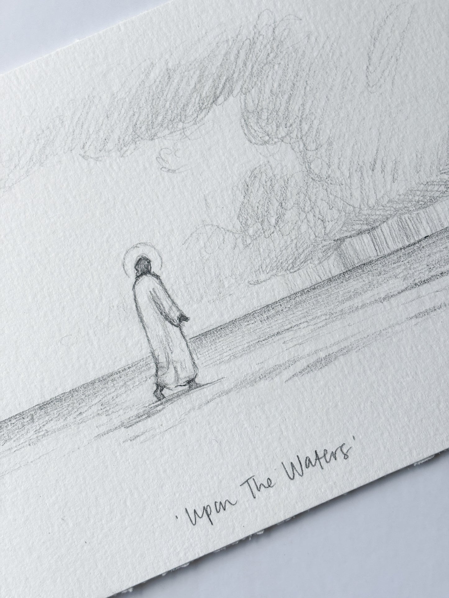 'Upon The Waters' 5x7 inch original sketch