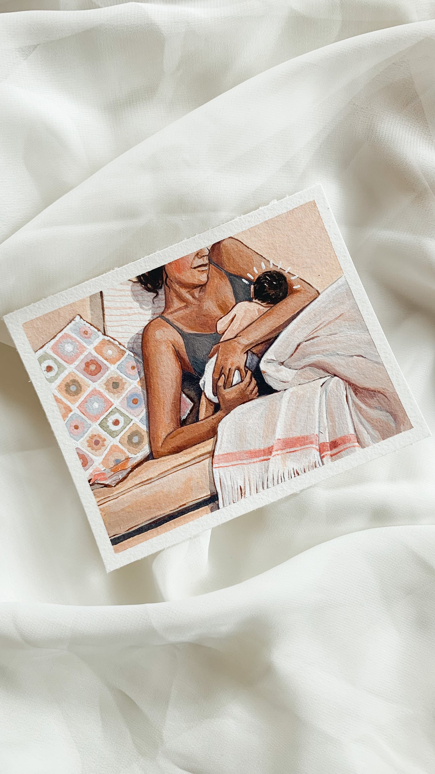 'It's You And Me' 4x5 inch original painting