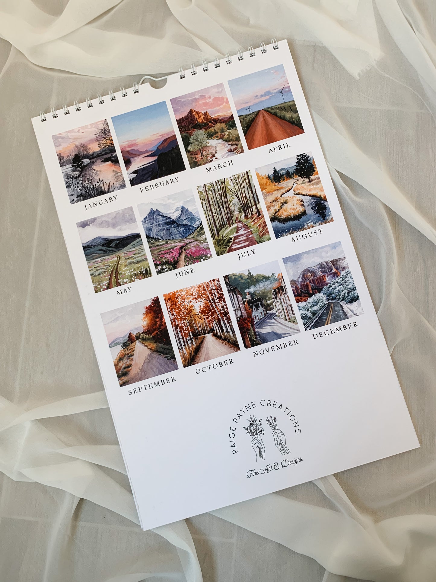 'Rivers And Roads' 2024 Art Calendar *PREORDER*