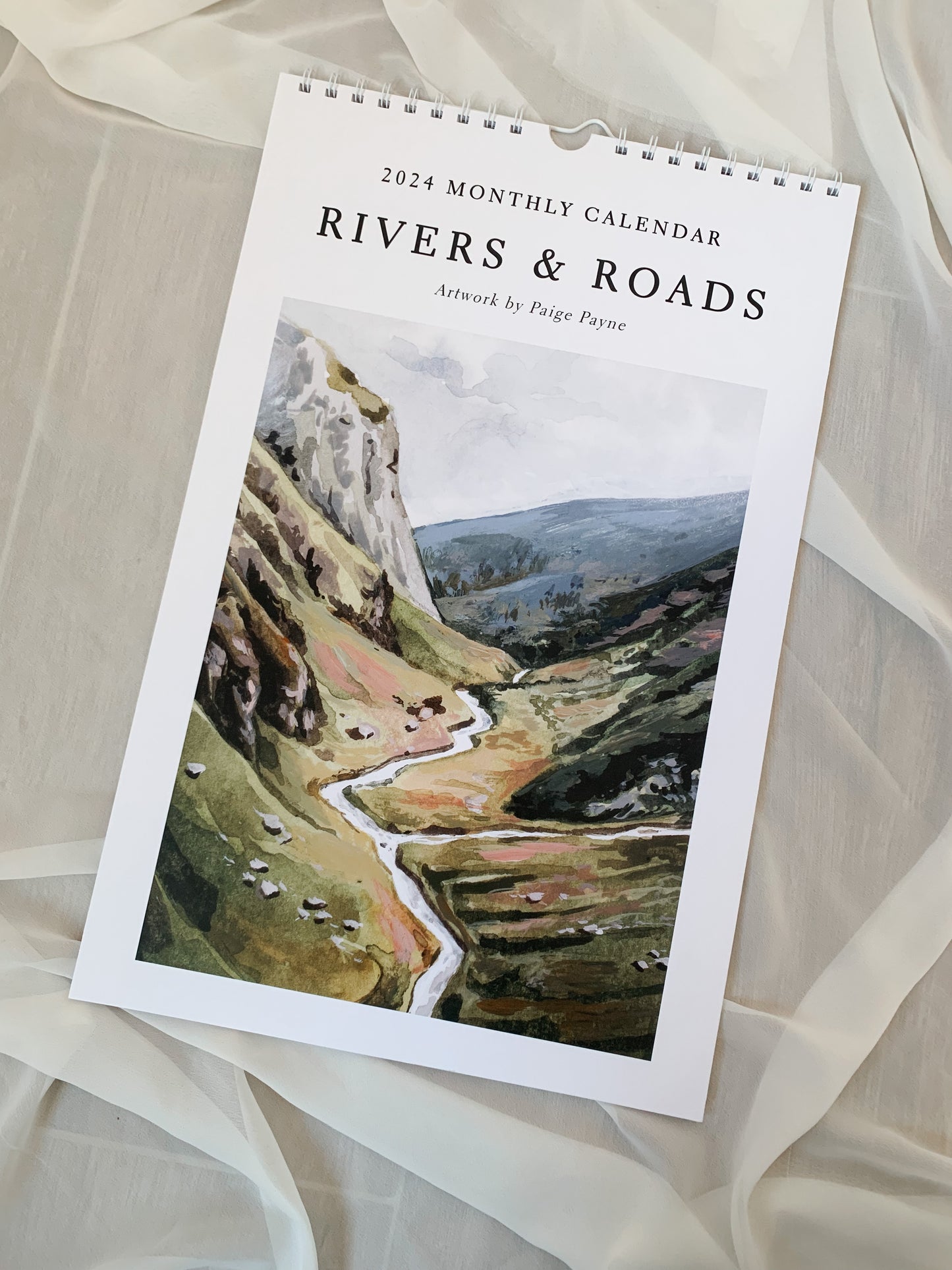 'Rivers And Roads' 2024 Art Calendar *PREORDER*