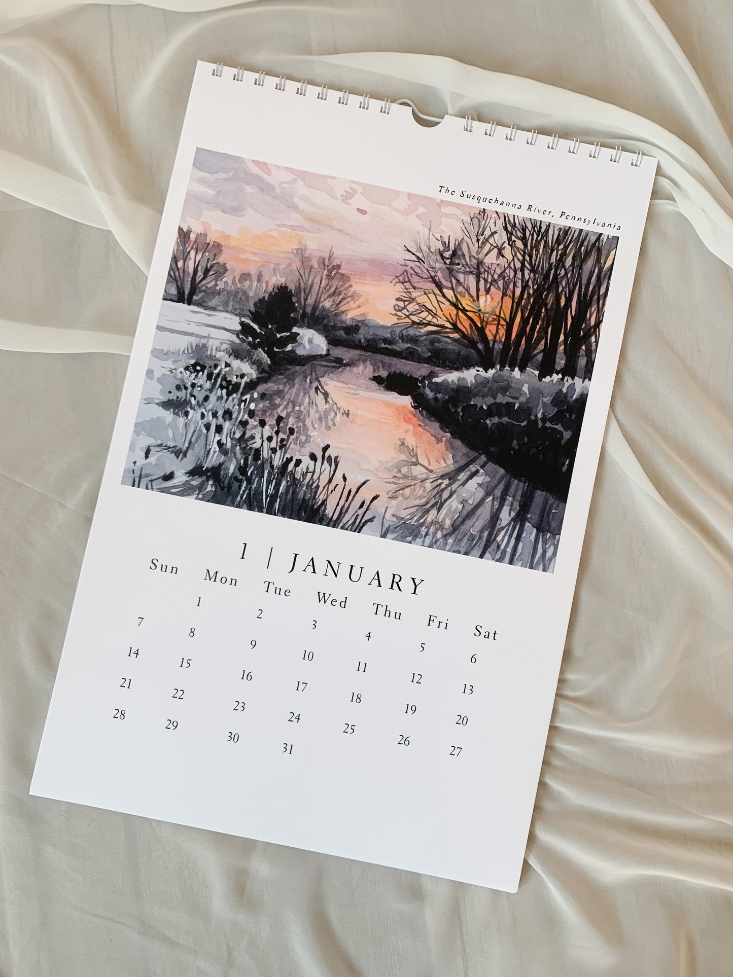 'Rivers And Roads' 2024 Art Calendar *PREORDER*