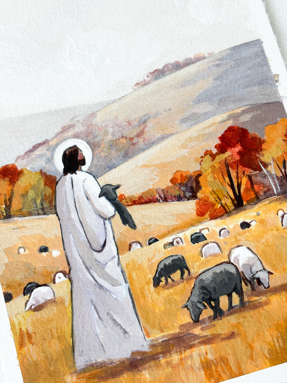 'Autumn With Him' 5x7 inch original painting