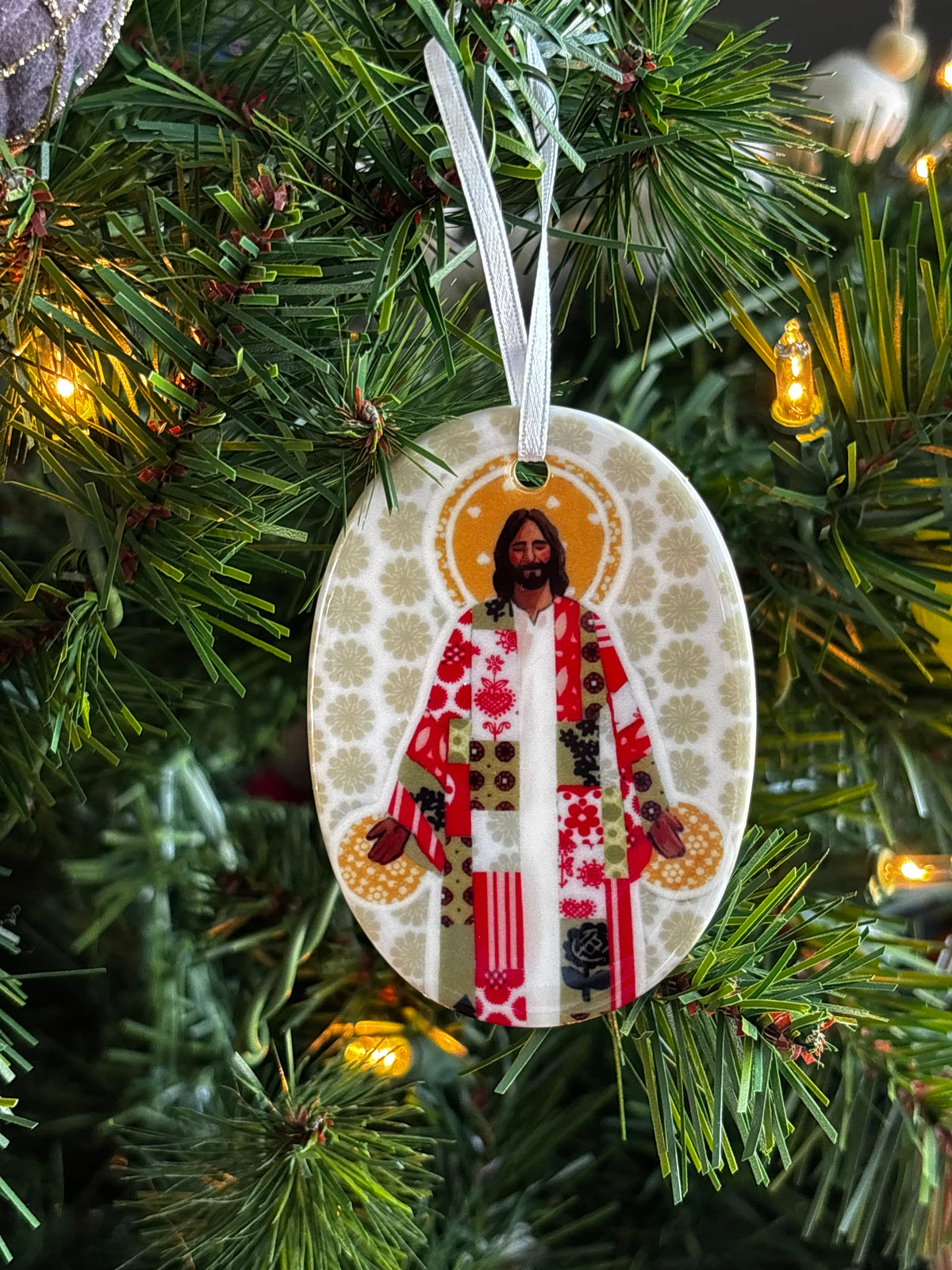 'Jesus, Once Of Humble Birth' Porcelain Ornament