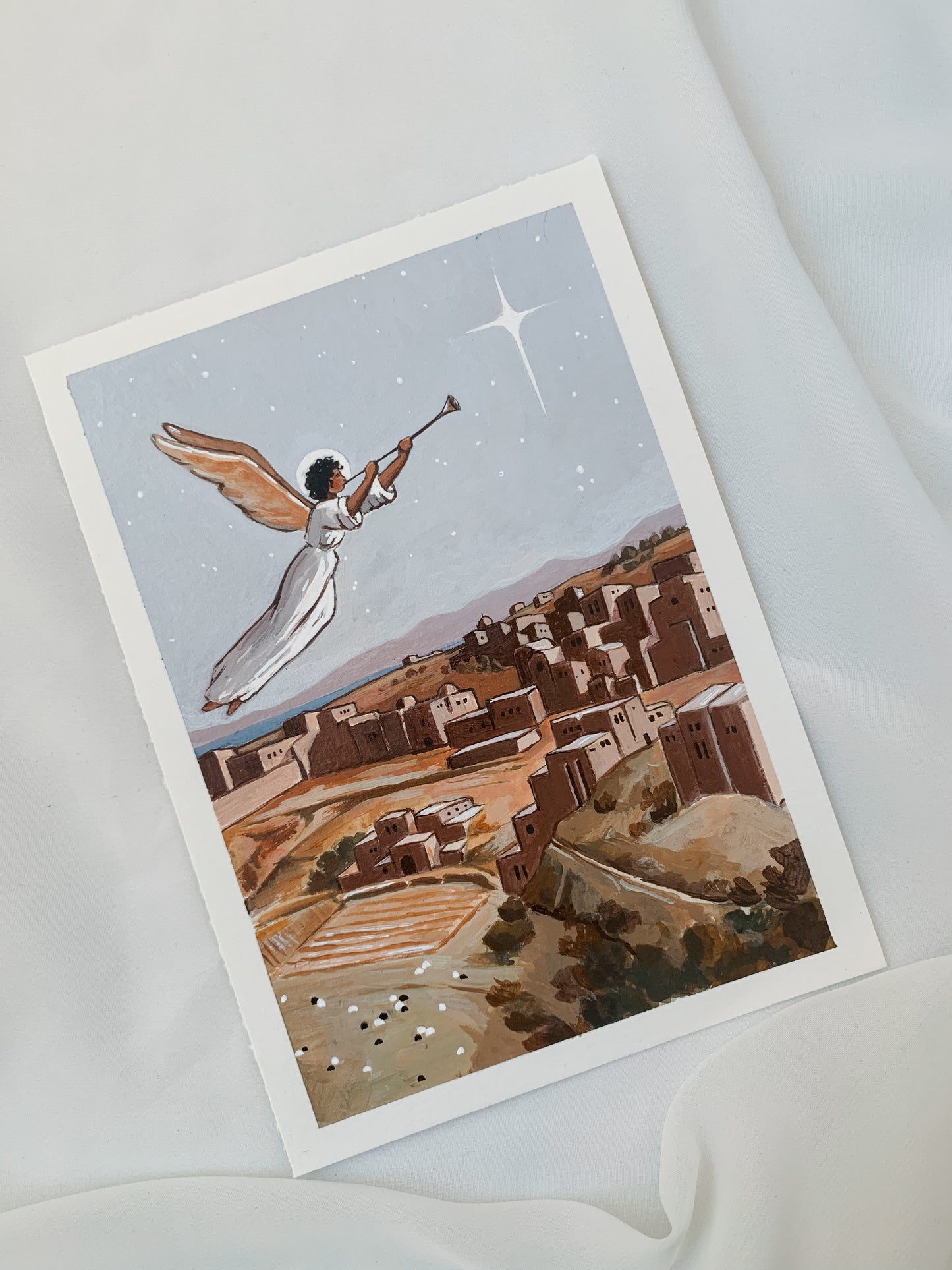 'Good Tidings Of Great Joy' 5x7 inch original painting