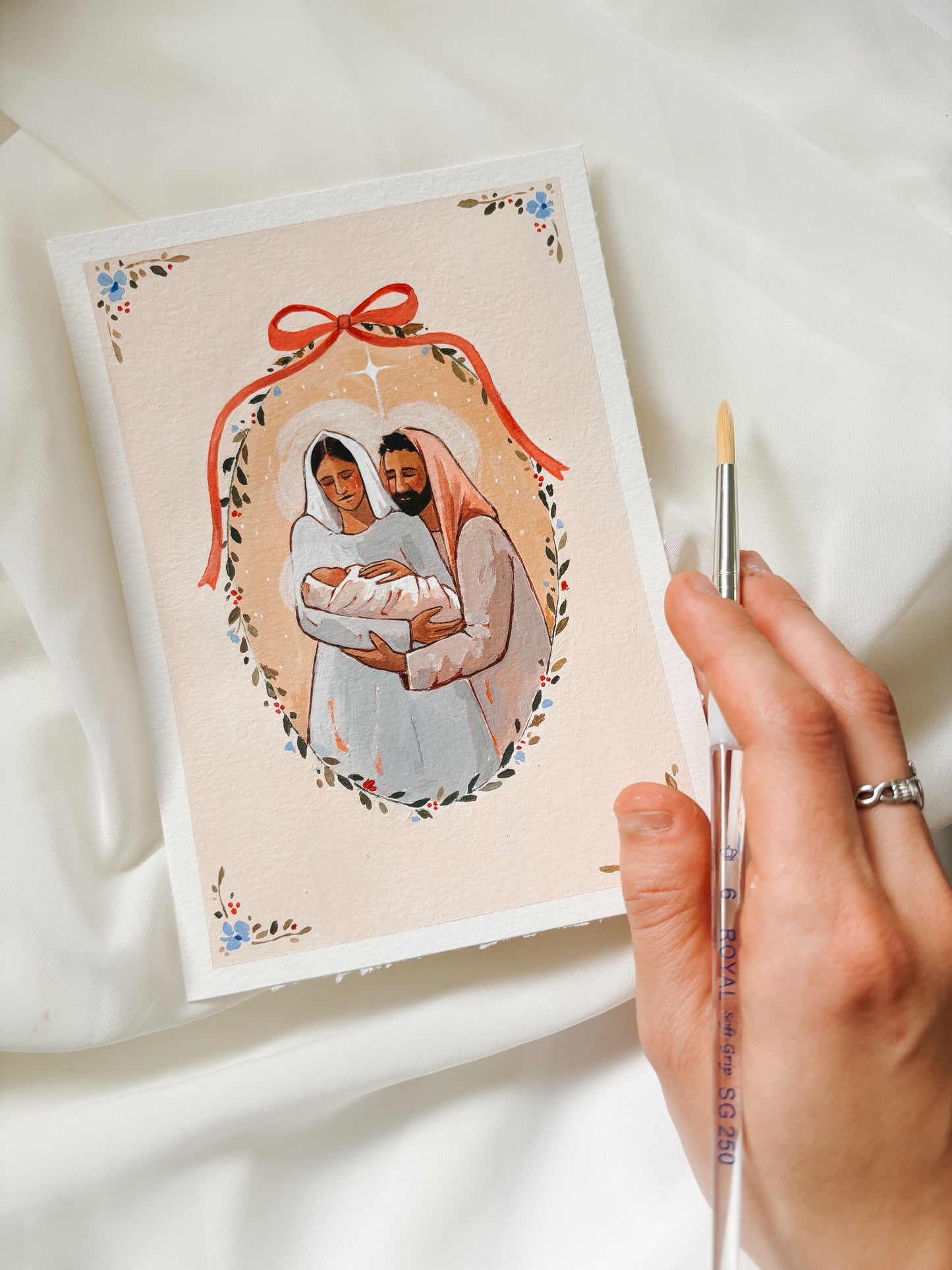 'Love's Pure Light' 5x7 inch original painting