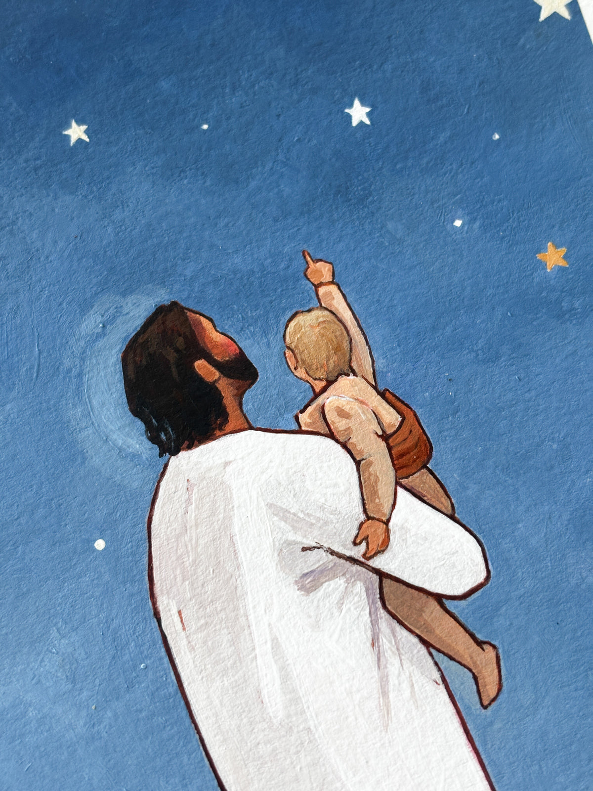 'Among Heaven's Stars' 5x7 inch original painting