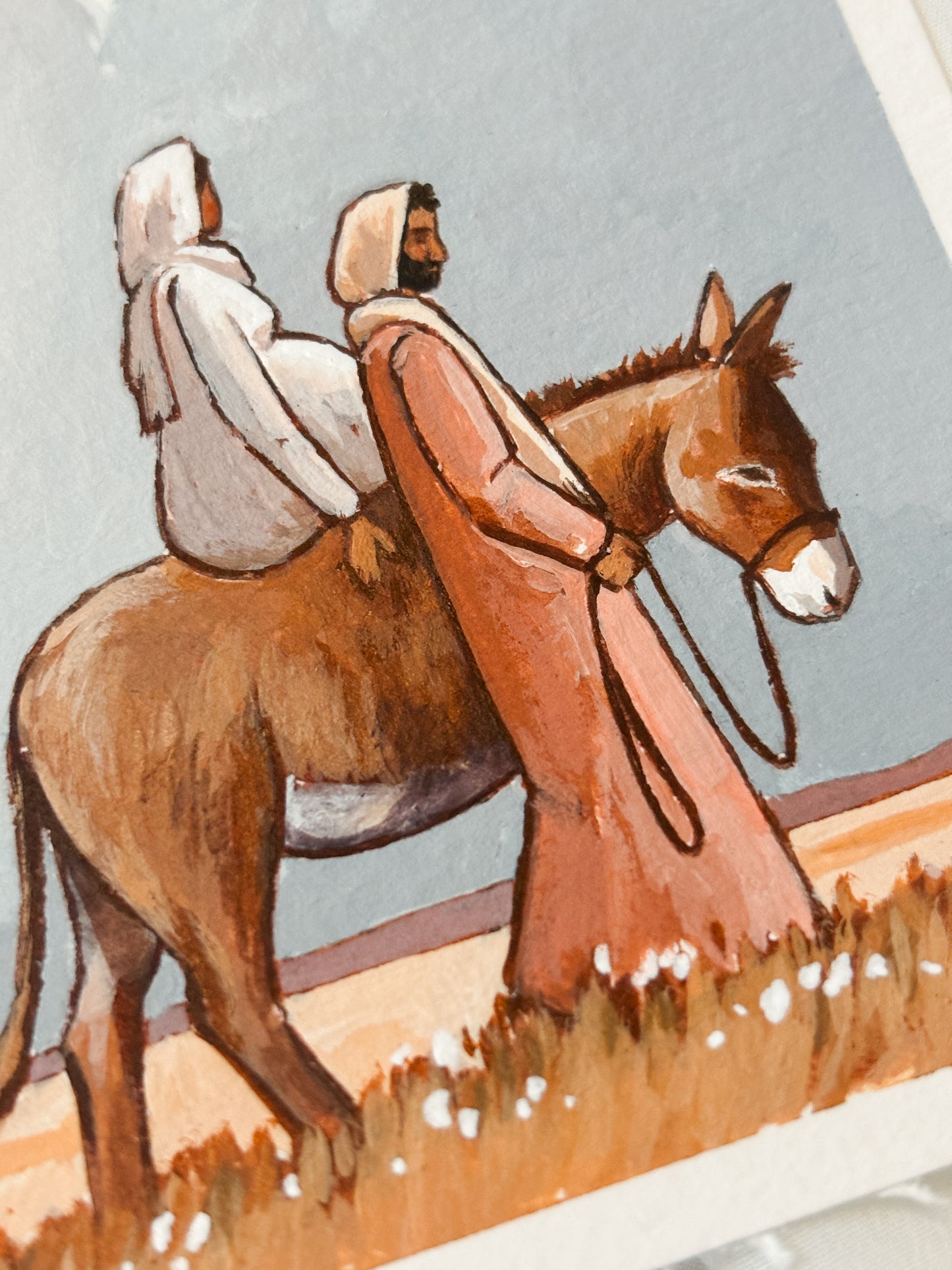 'The Sacred Journey' 4x5 inch original painting