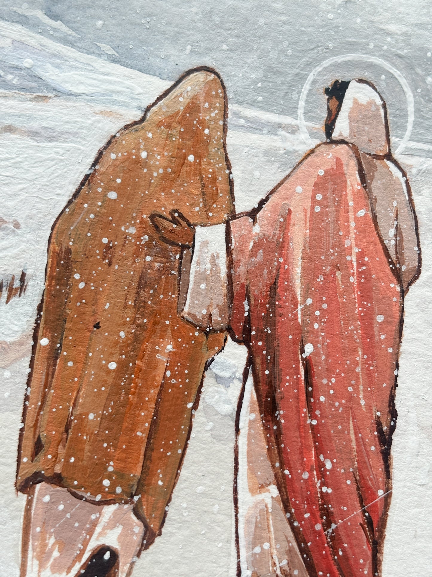 'Emmanuel; God With Us' 5x7 inch original painting