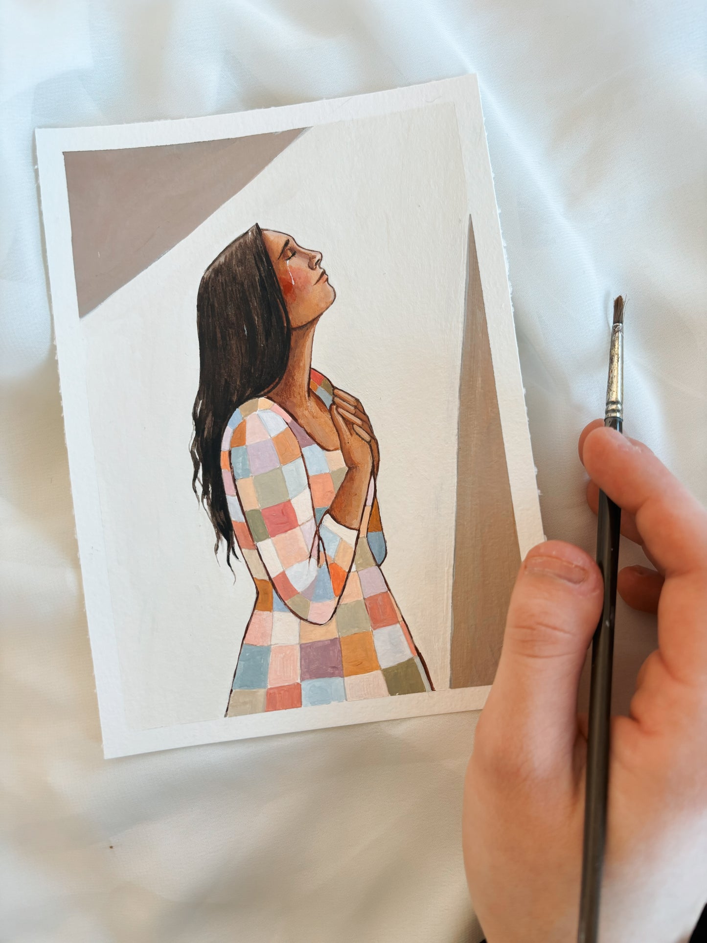 'I Trust In You' 5x7 inch original painting