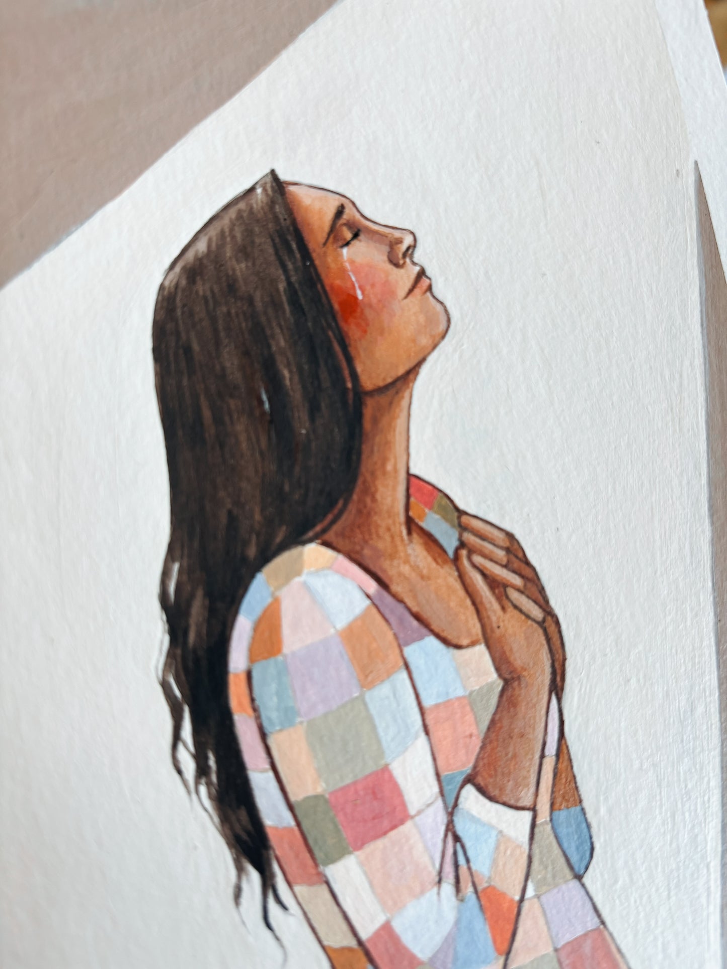 'I Trust In You' 5x7 inch original painting