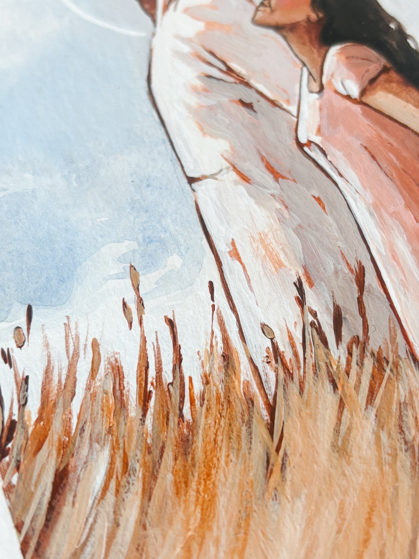 'He Is There In The Joy' 5x7 inch original painting