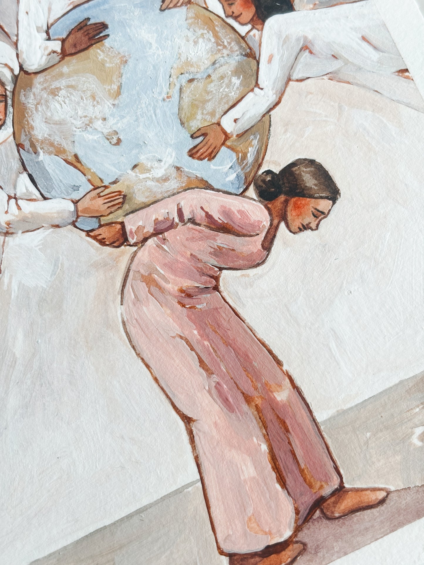 'He Sends Relief' 5x7 inch original painting