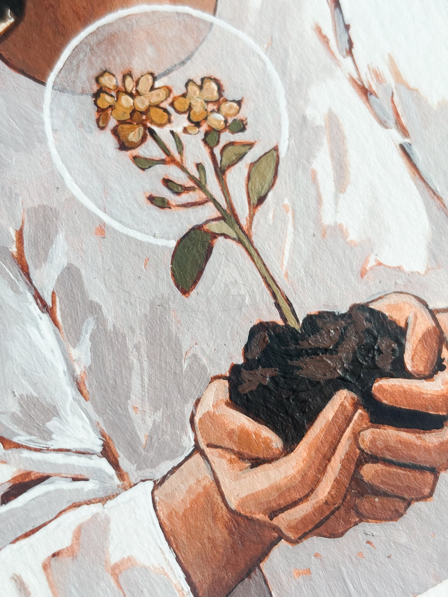 'Faith Like Unto A Mustard Seed' 5x7 inch original painting