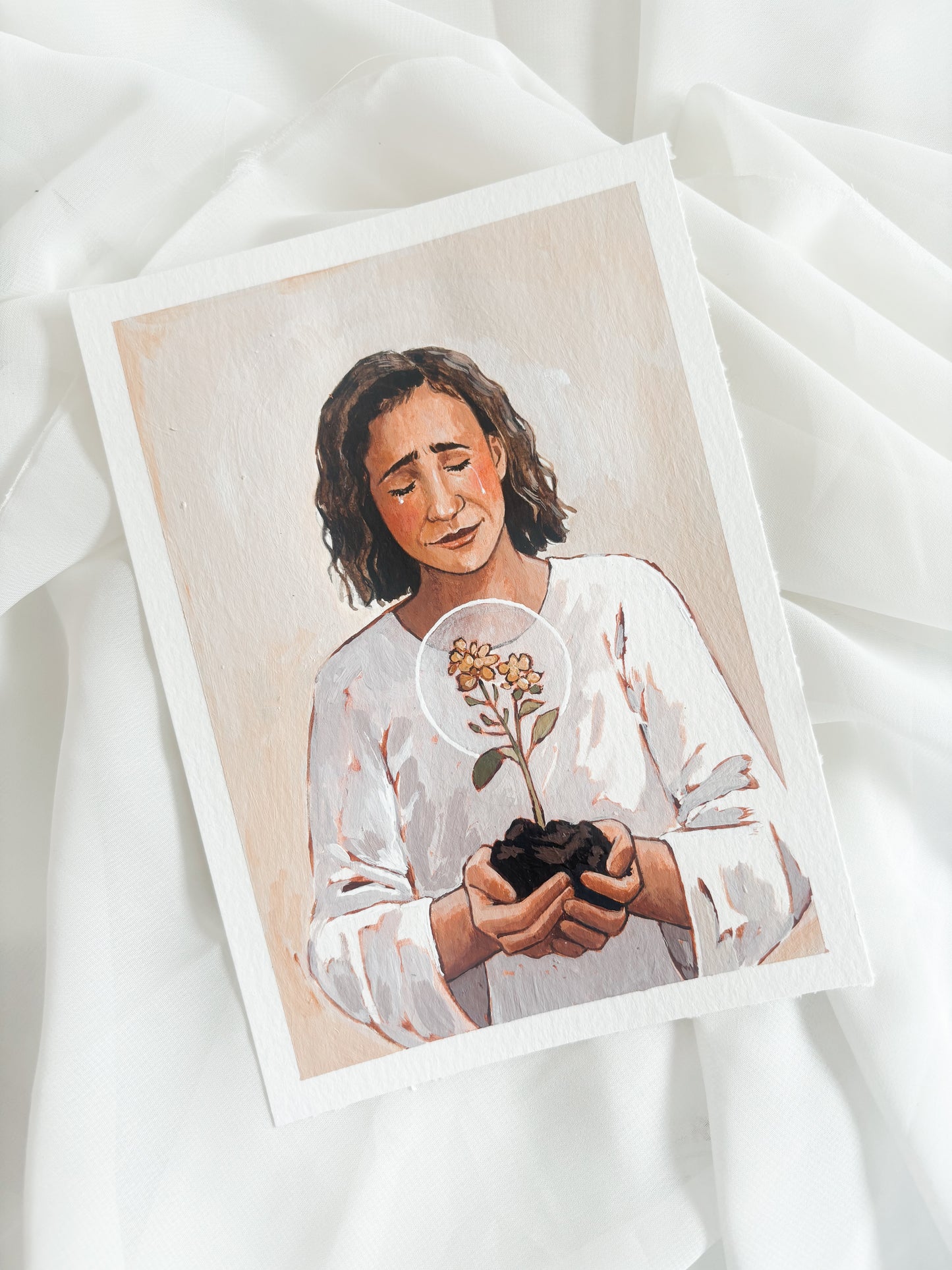 'Faith Like Unto A Mustard Seed' 5x7 inch original painting