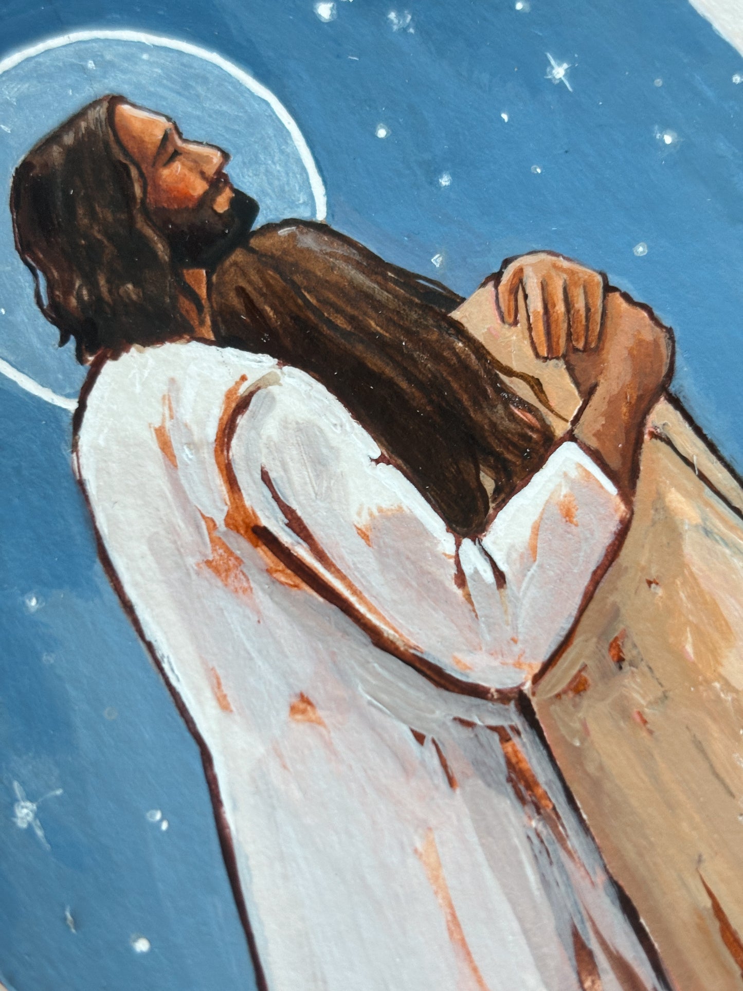 'Abide With Me; 'Tis Eventide' 5x7 inch original painting