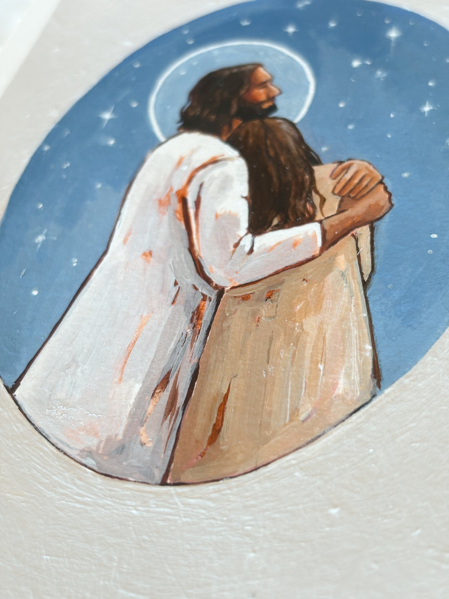 'Abide With Me; 'Tis Eventide' 5x7 inch original painting
