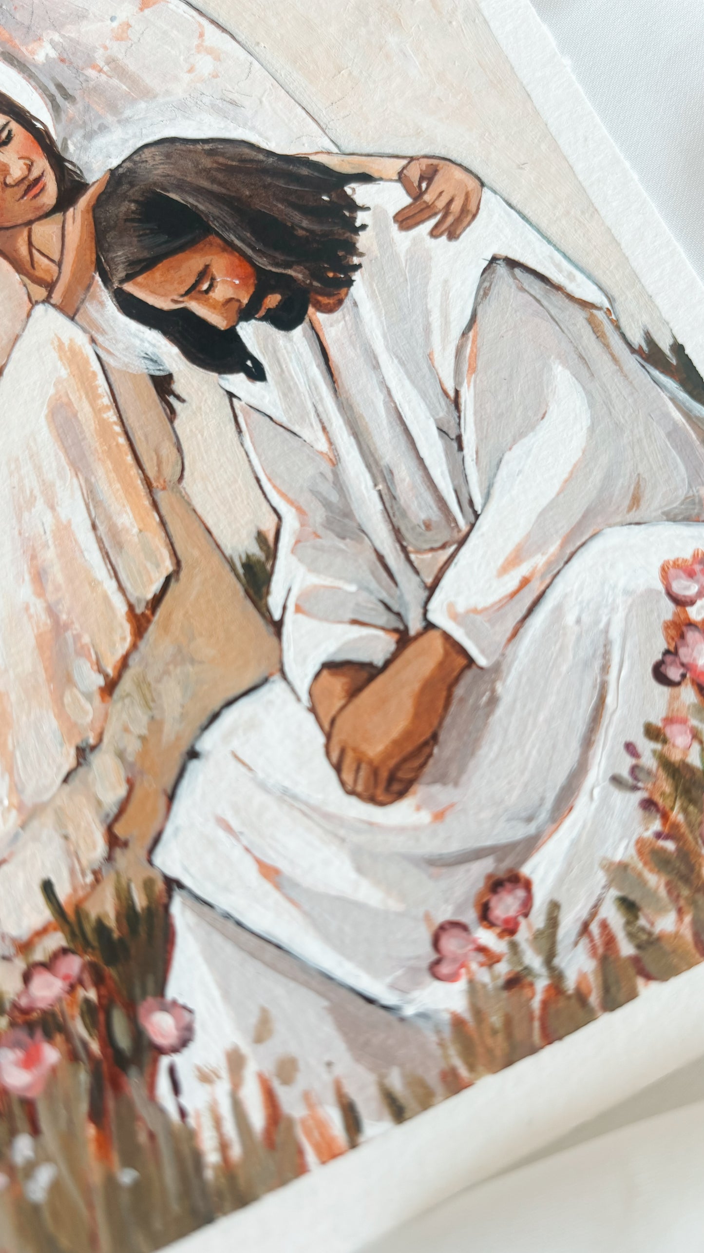 'Angel Of Strength' 5x7 inch original painting