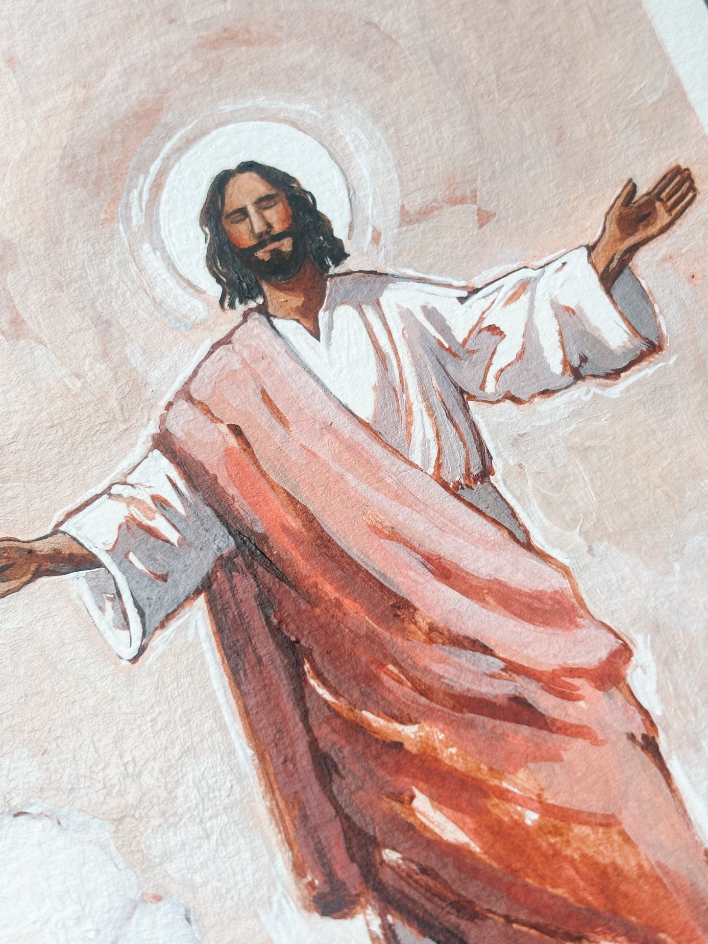 'My Redeemer Lives' 5x7 inch original painting