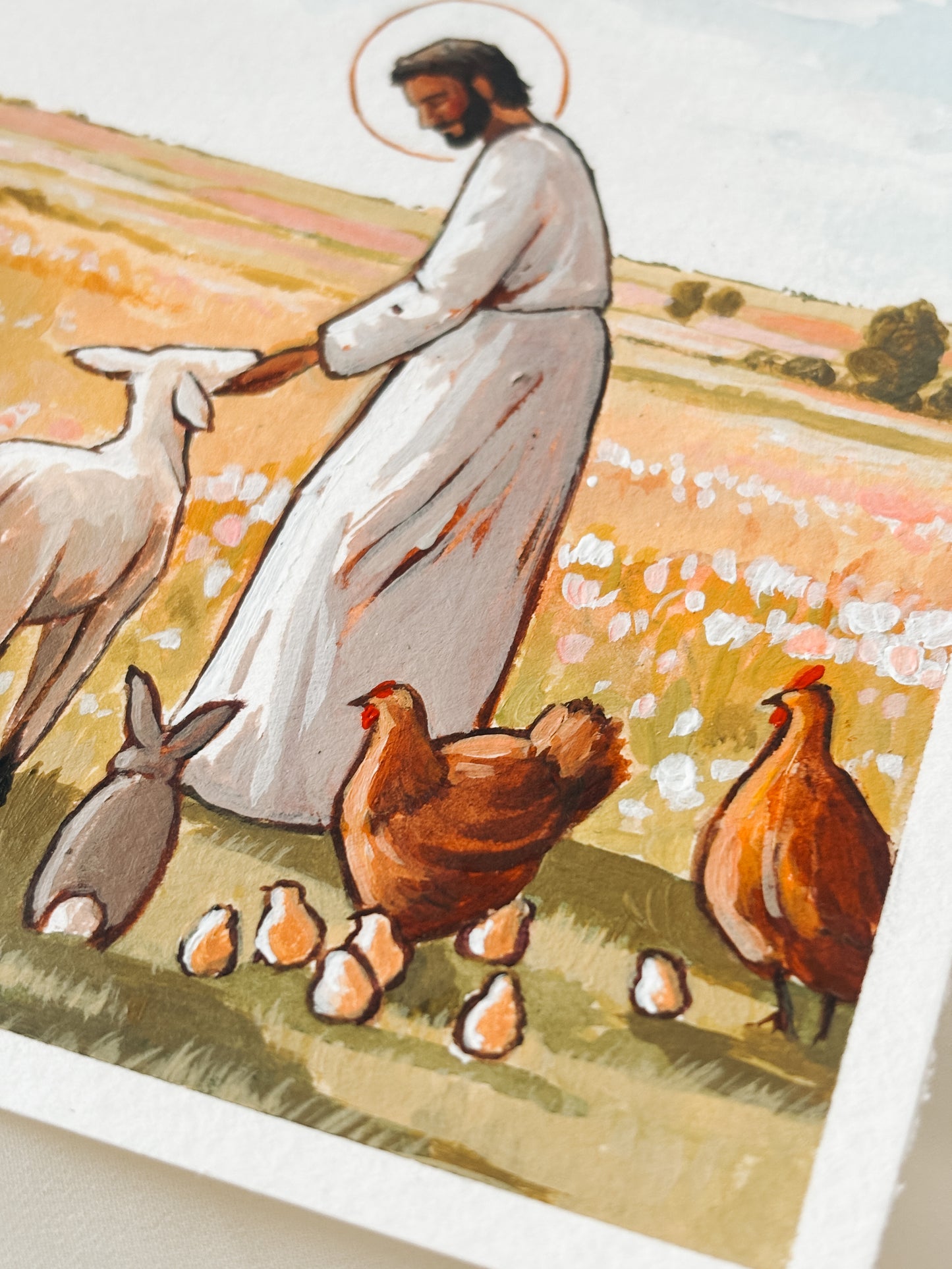 'All Creatures Great And Small' 5x7 inch original painting