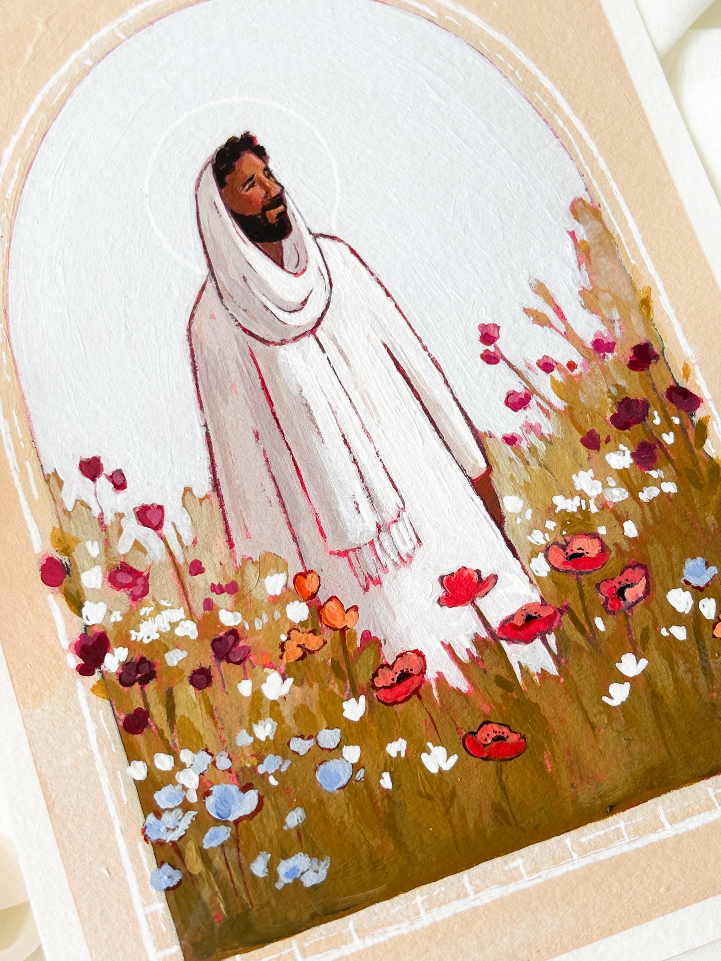 'Thy Will Be Done' 5x7 inch original painting