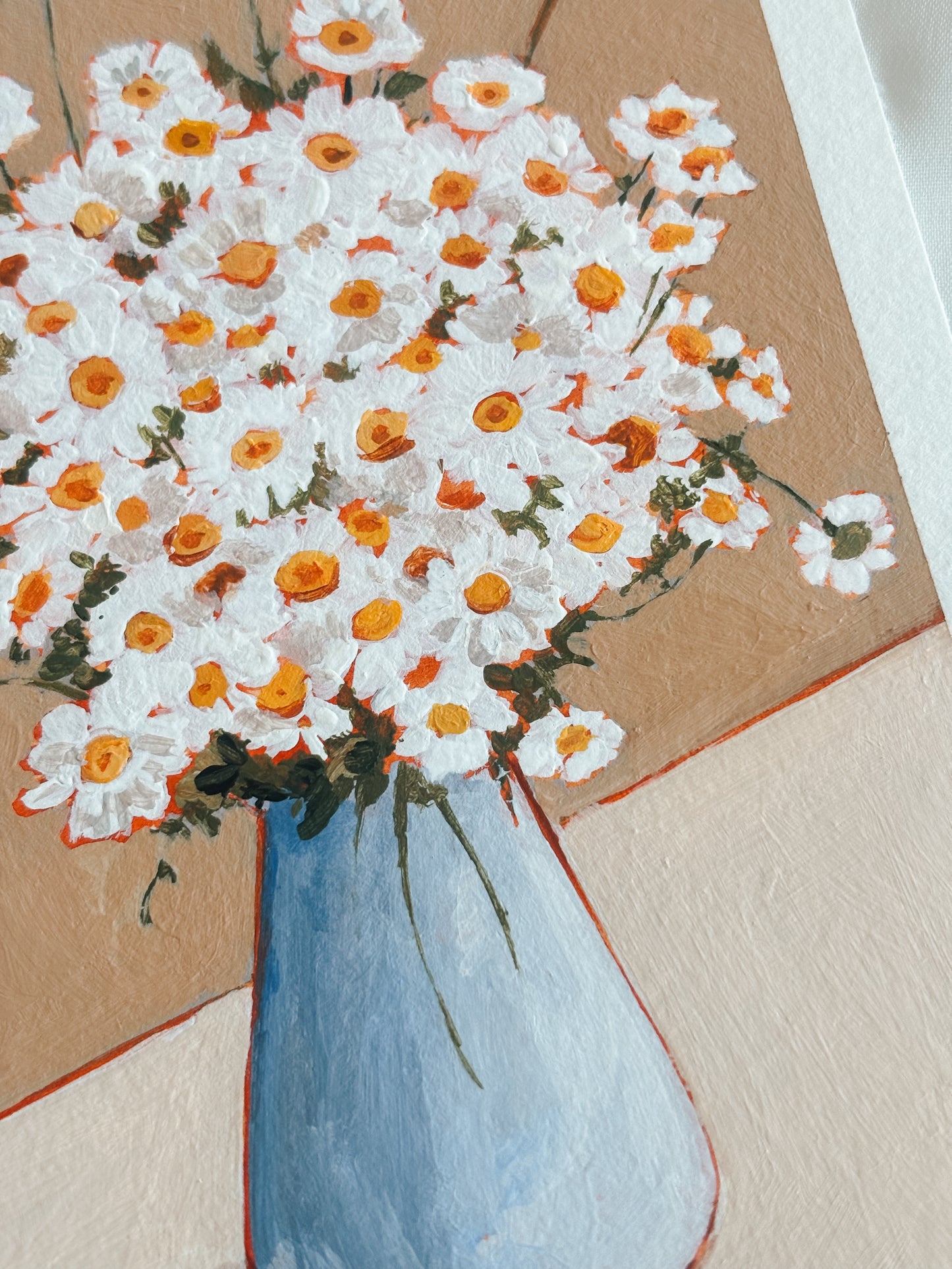 'As Friendly As A Daisy' 4x6 inch original painting