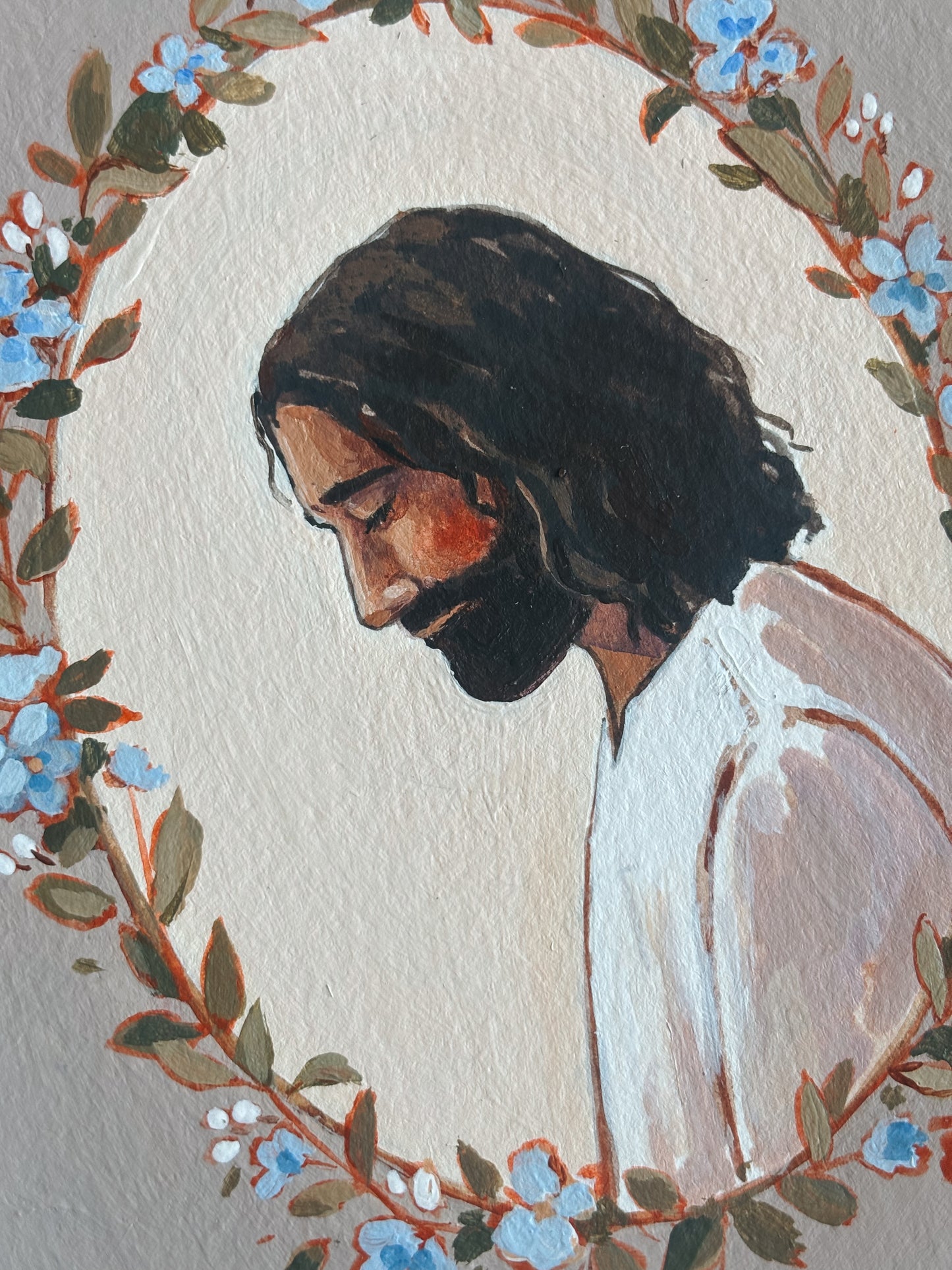 'Yet I Will Not Forget Thee' 5x7 inch original painting