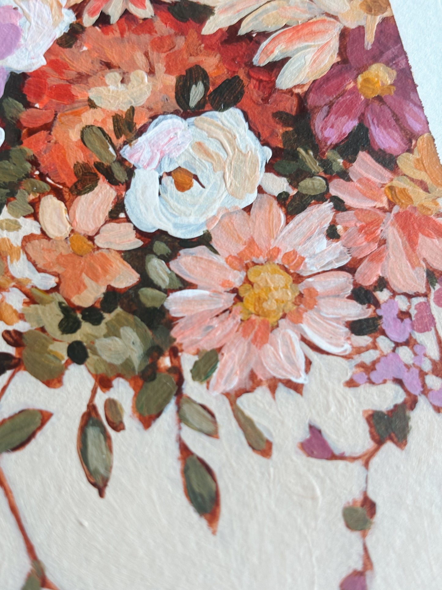 'It Is Beautiful To Bloom' 4x6 inch original painting