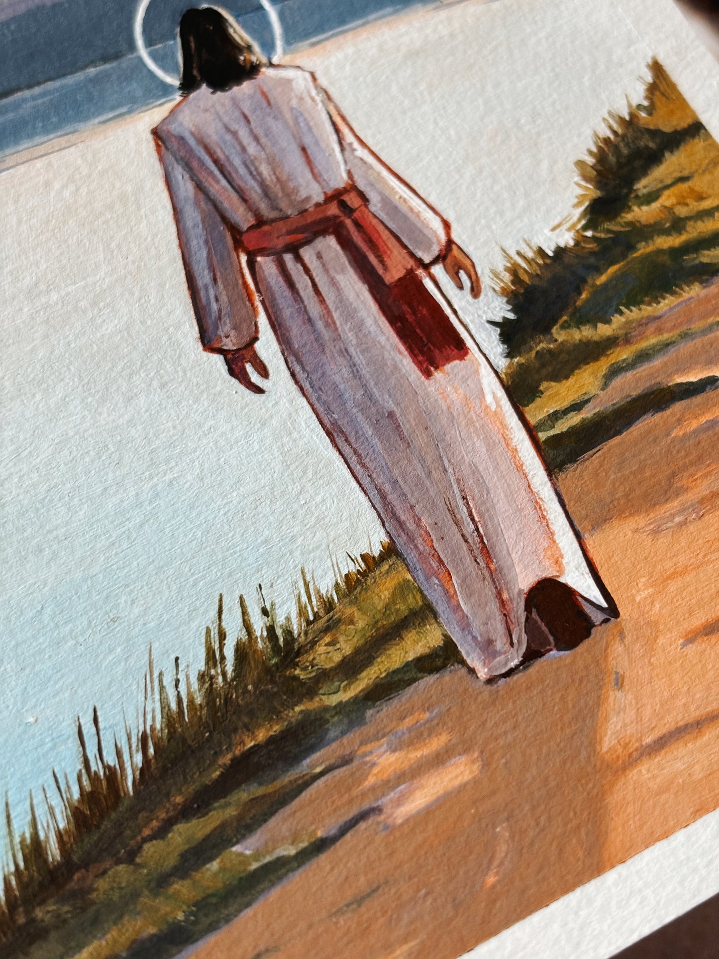 'He Leadeth Me Beside Still Waters' 5x7 inch original painting