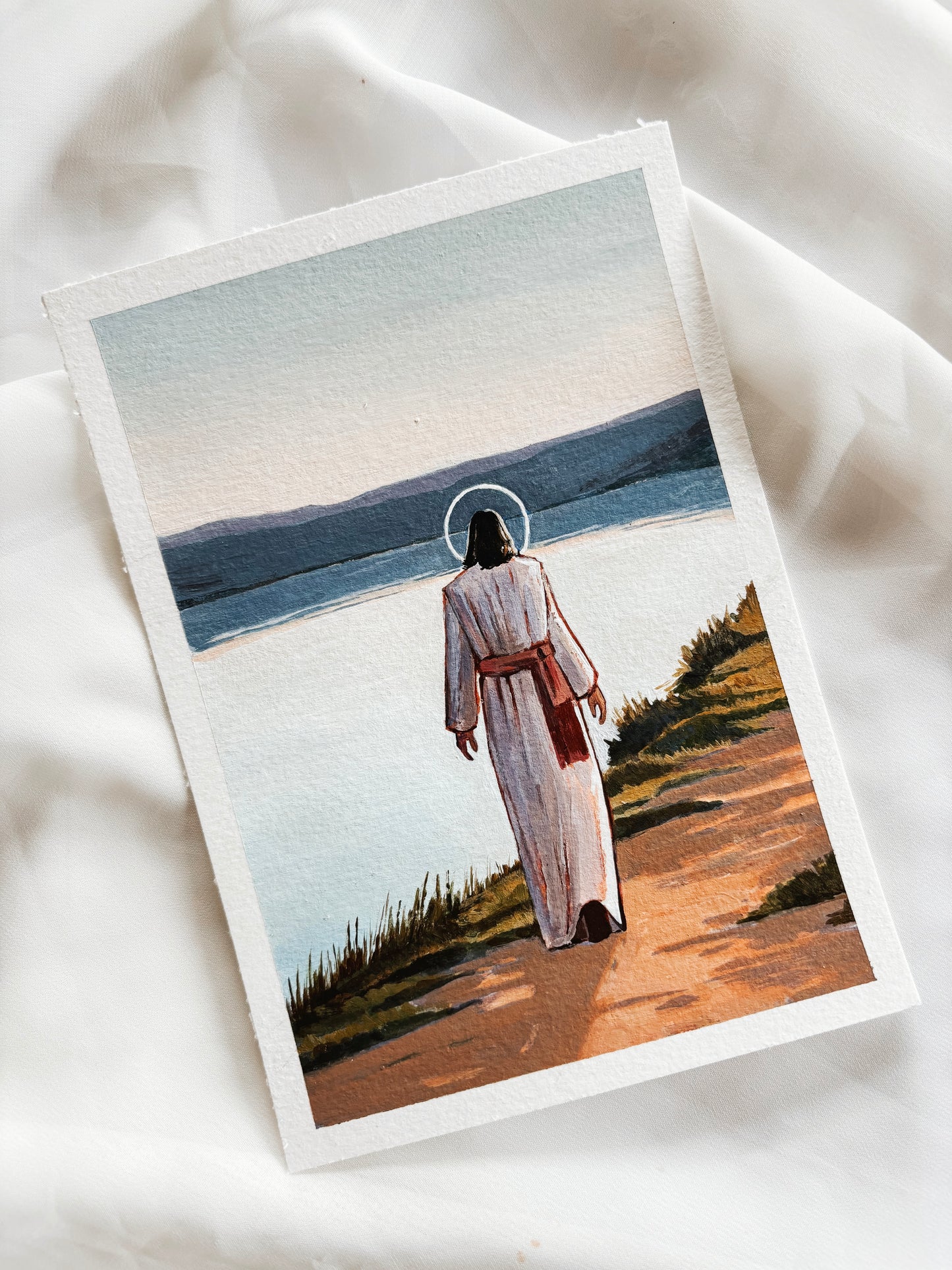 'He Leadeth Me Beside Still Waters' 5x7 inch original painting