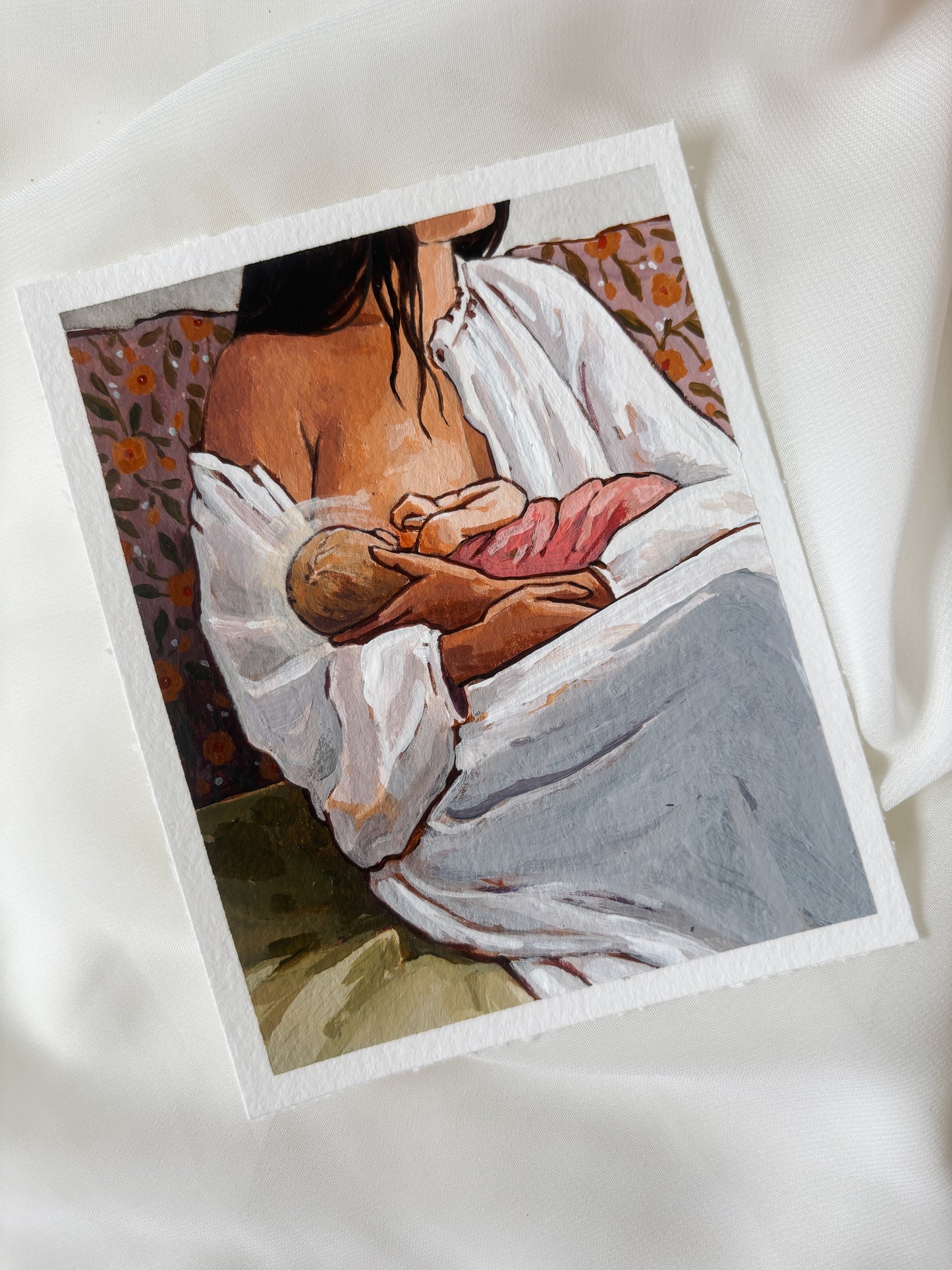 'Bonded' 4x5 inch original painting