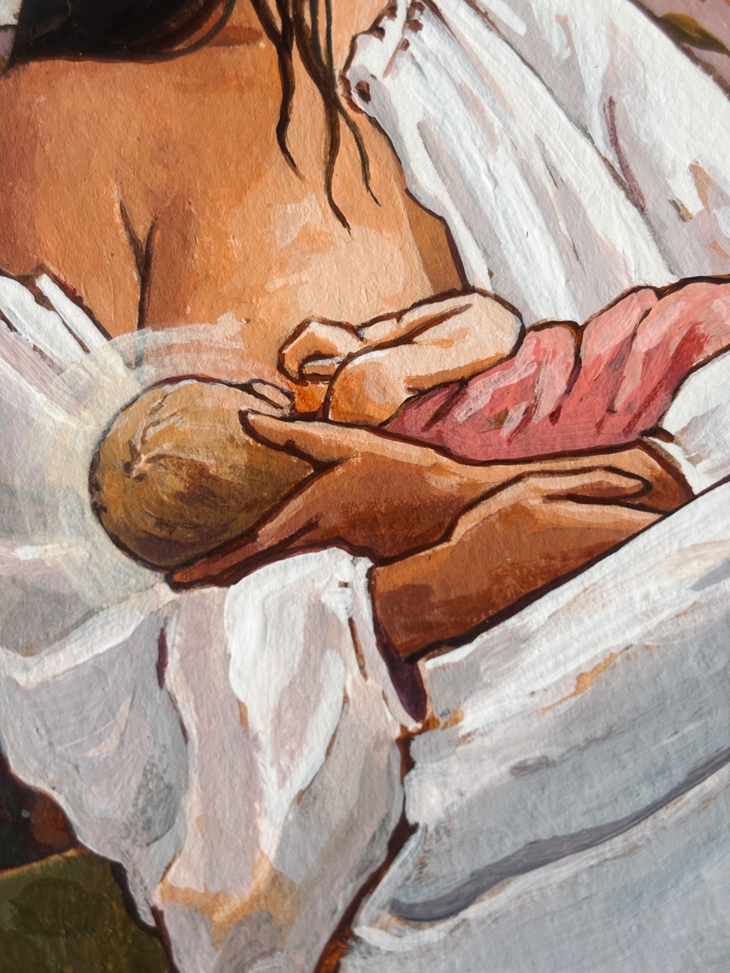 'Bonded' 4x5 inch original painting