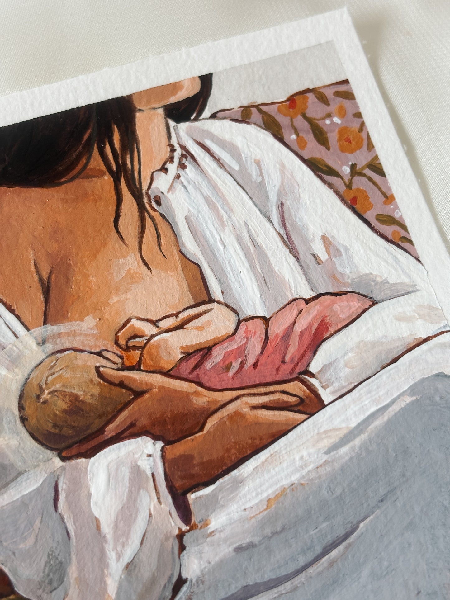 'Bonded' 4x5 inch original painting