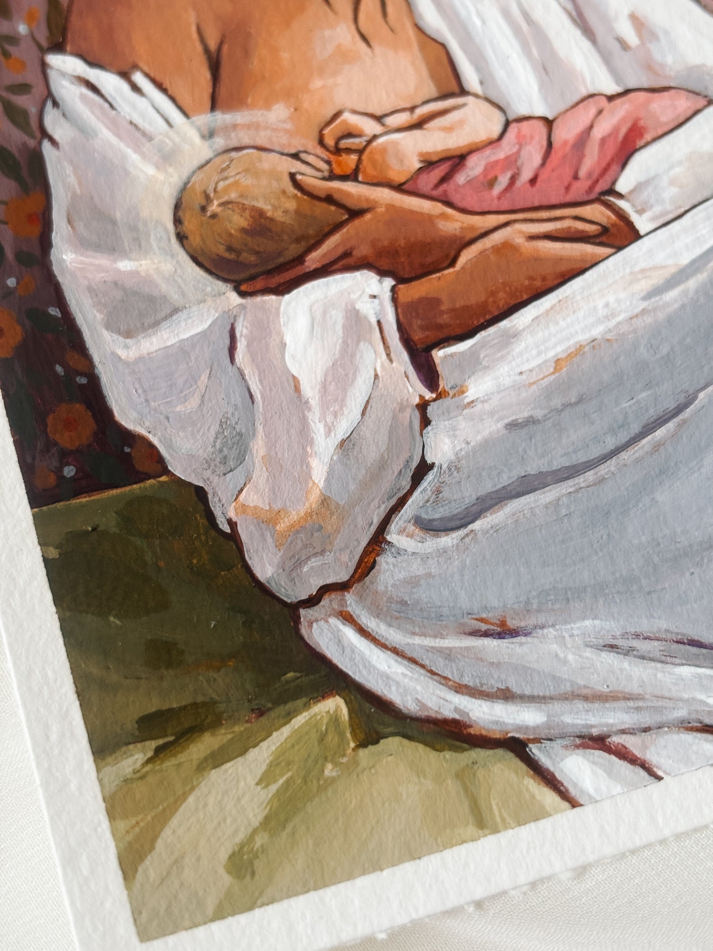 'Bonded' 4x5 inch original painting