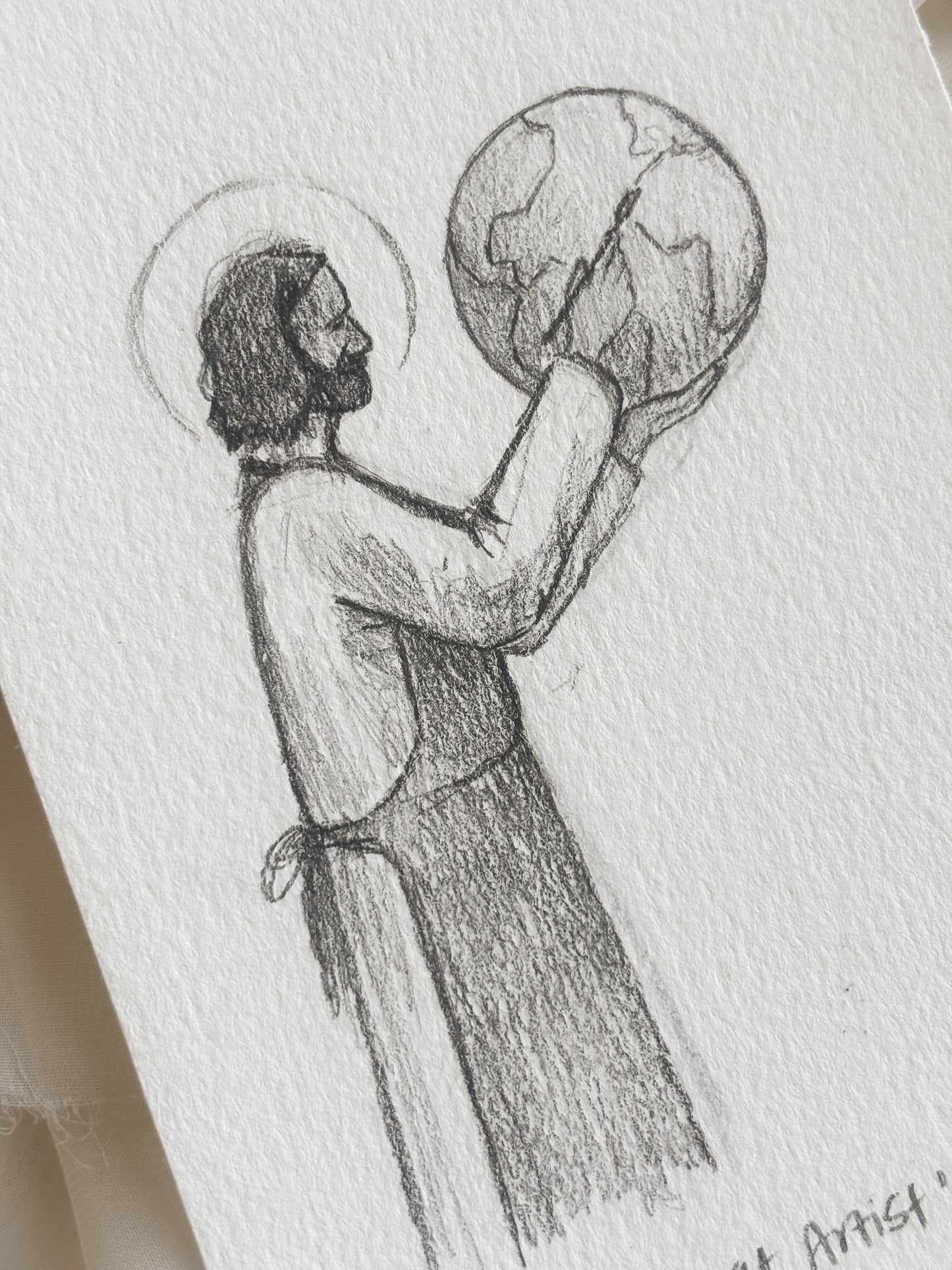 'The Great Artist' 4x6 inch original sketch