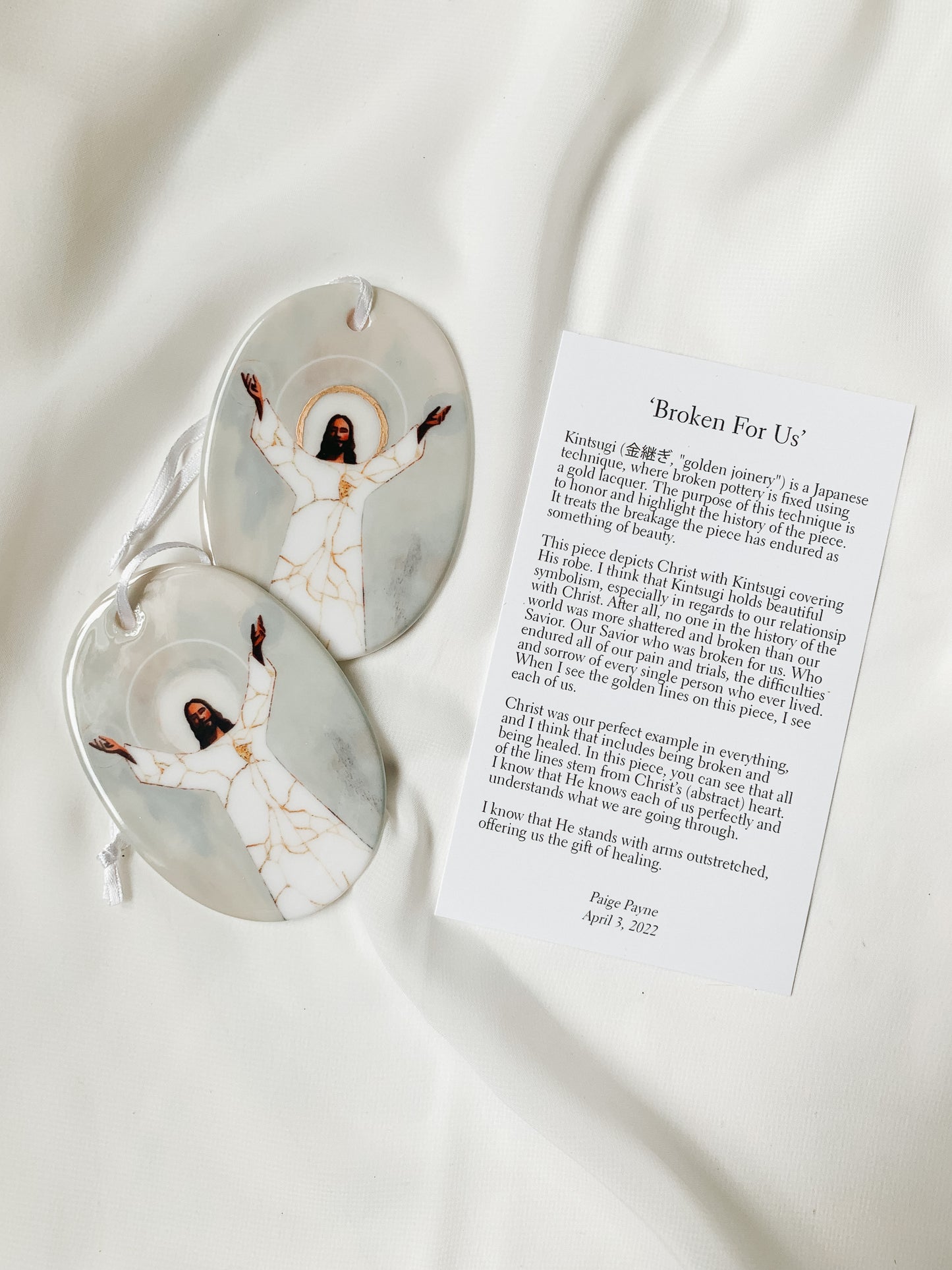 'Broken For Us' Porcelain Ornament