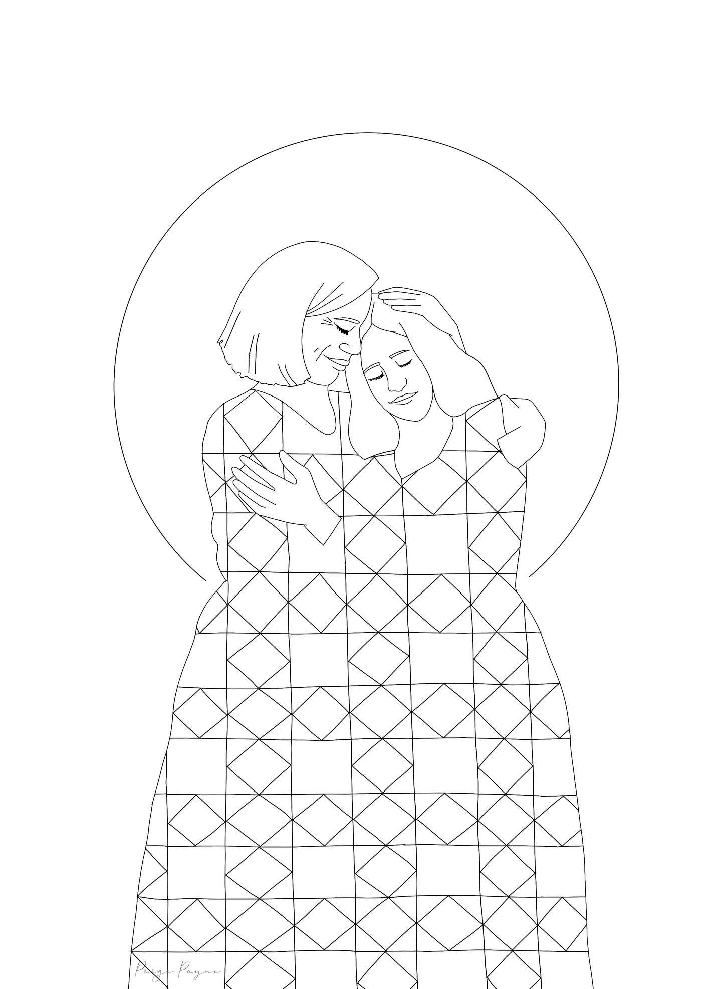 FREE Mother's Day Card 5x7 Digital Download (print and color yourself)